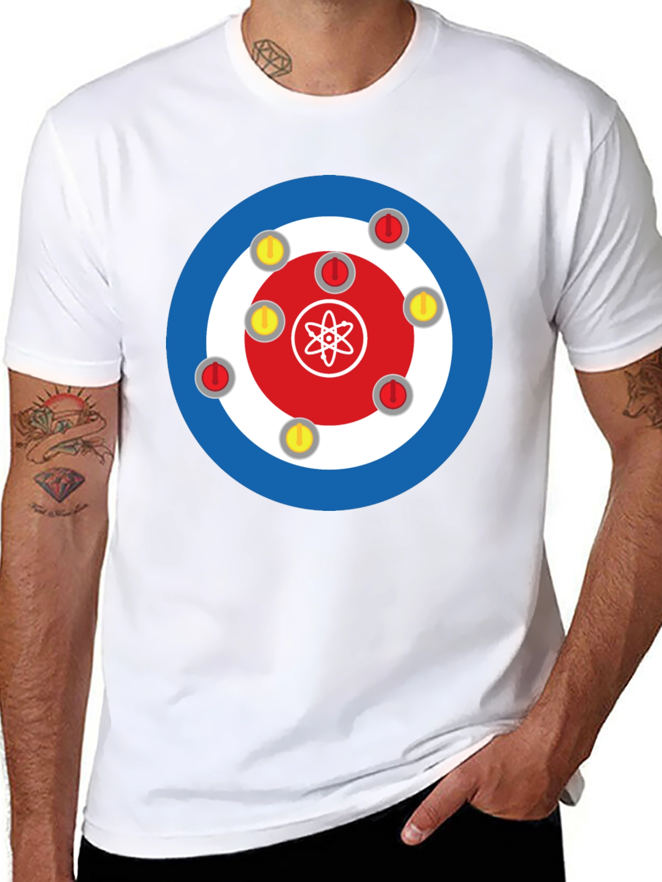 Atom Curling T-Shirt - Unique Design