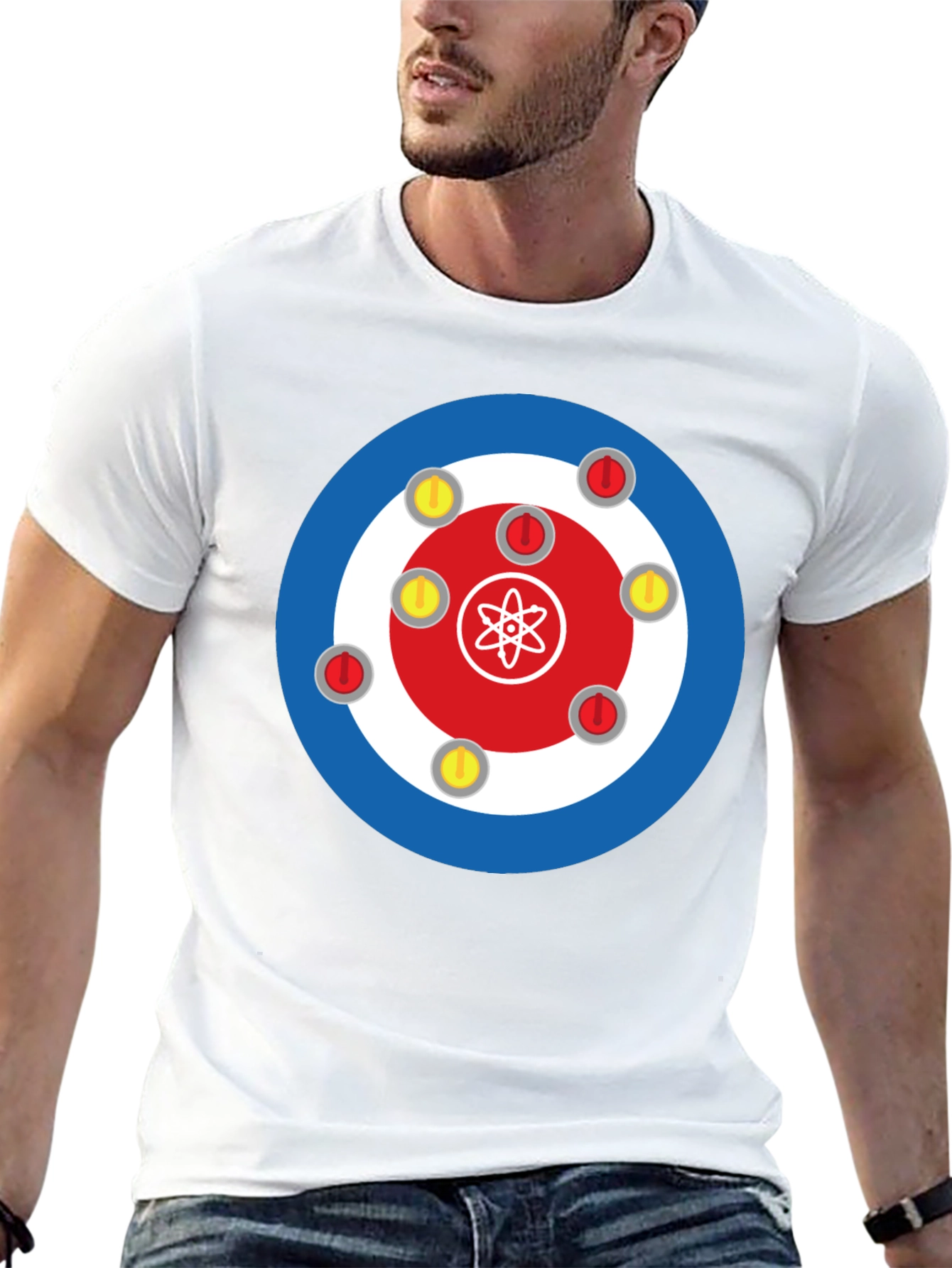 Atom Curling T-Shirt - Unique Design
