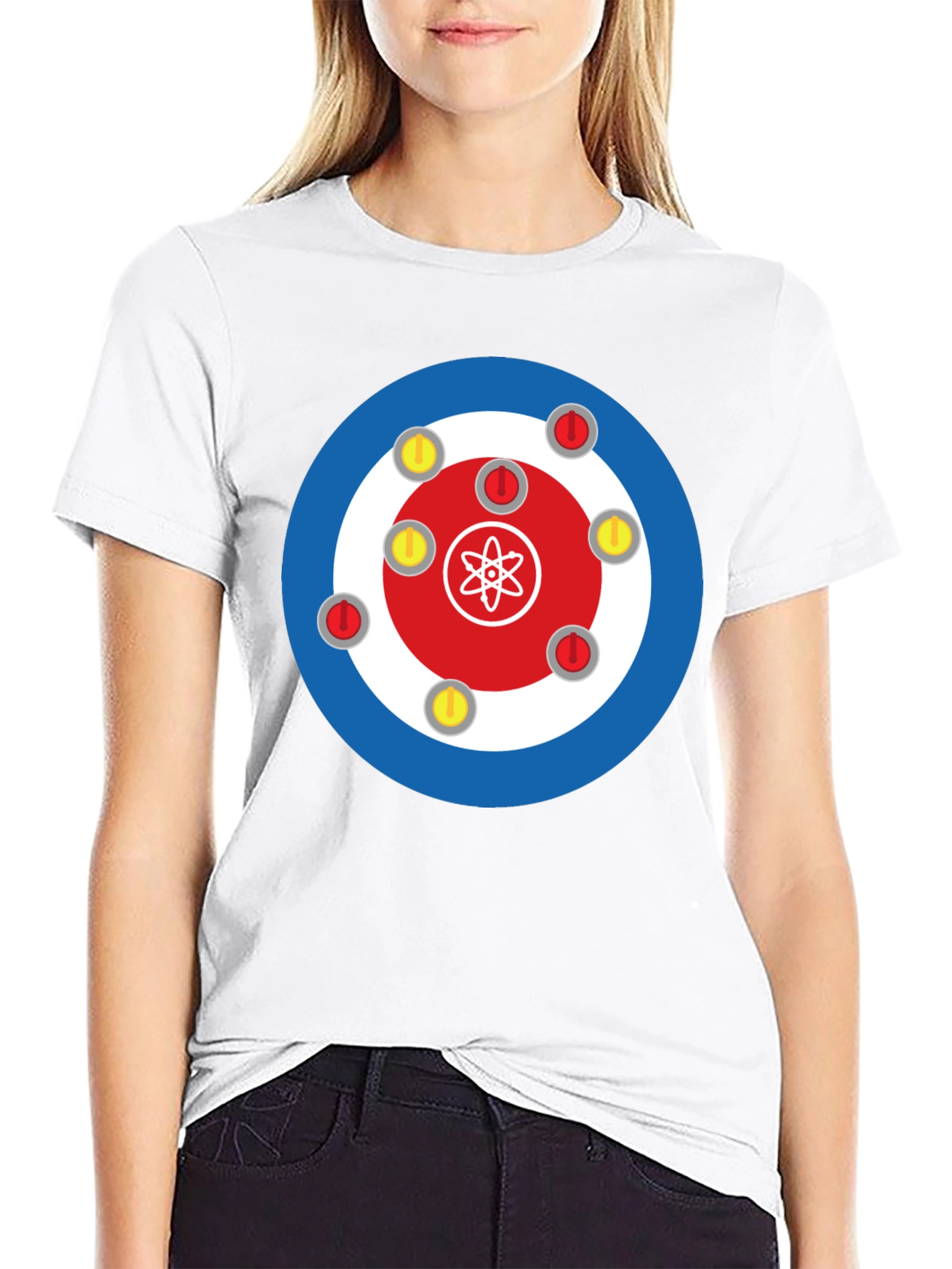 Atom Curling T-Shirt - Unique Design