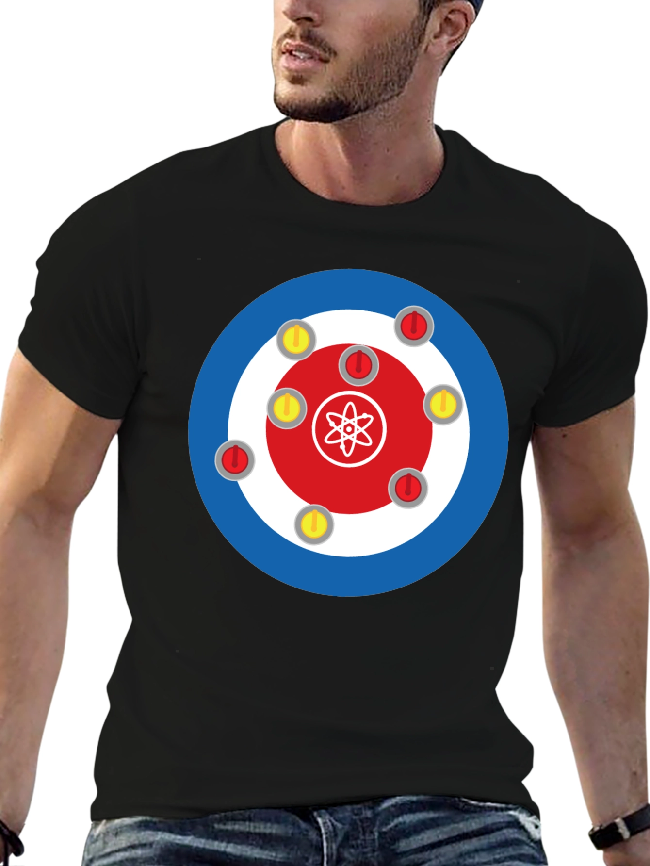 Atom Curling T-Shirt - Unique Design