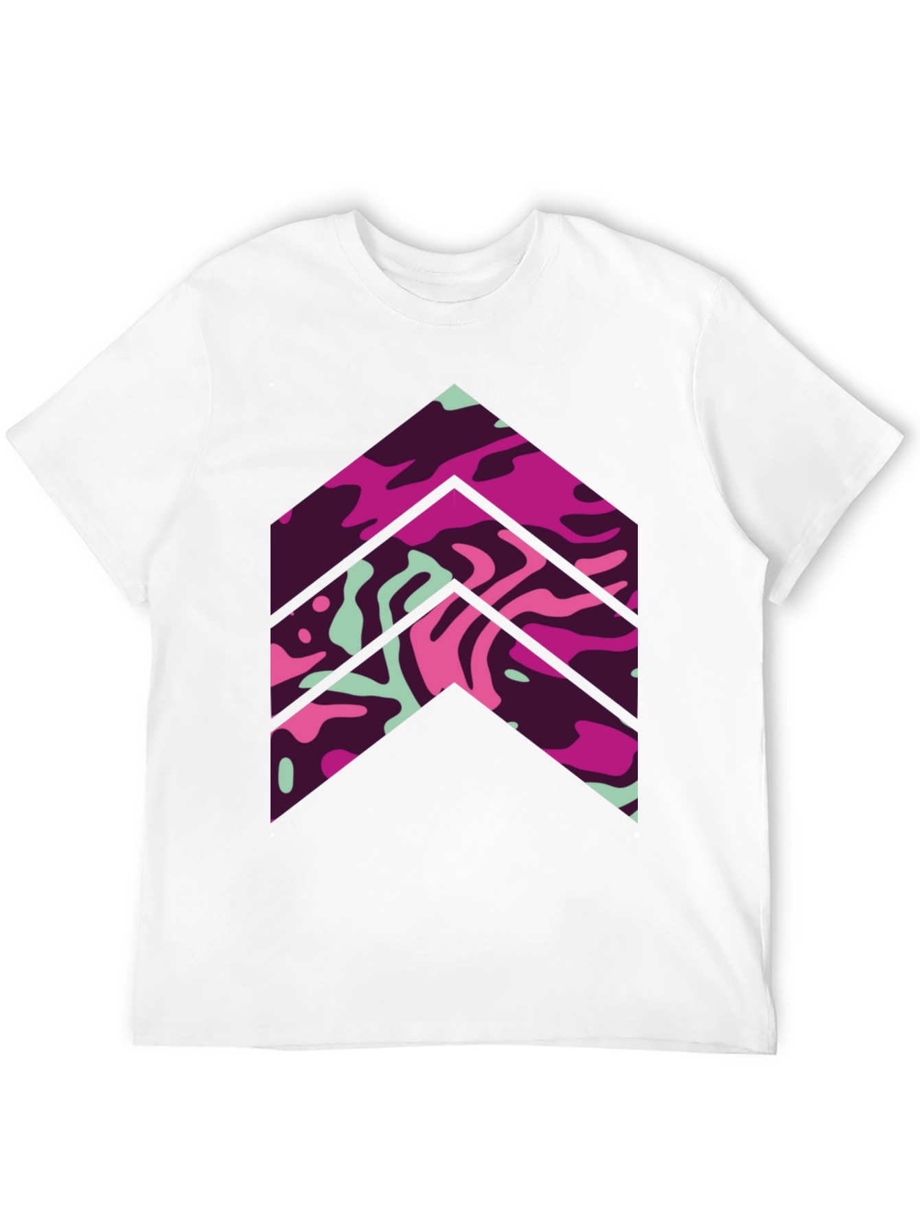 Abstract Arrow Graphic Tee - Mens Black T-Shirt
