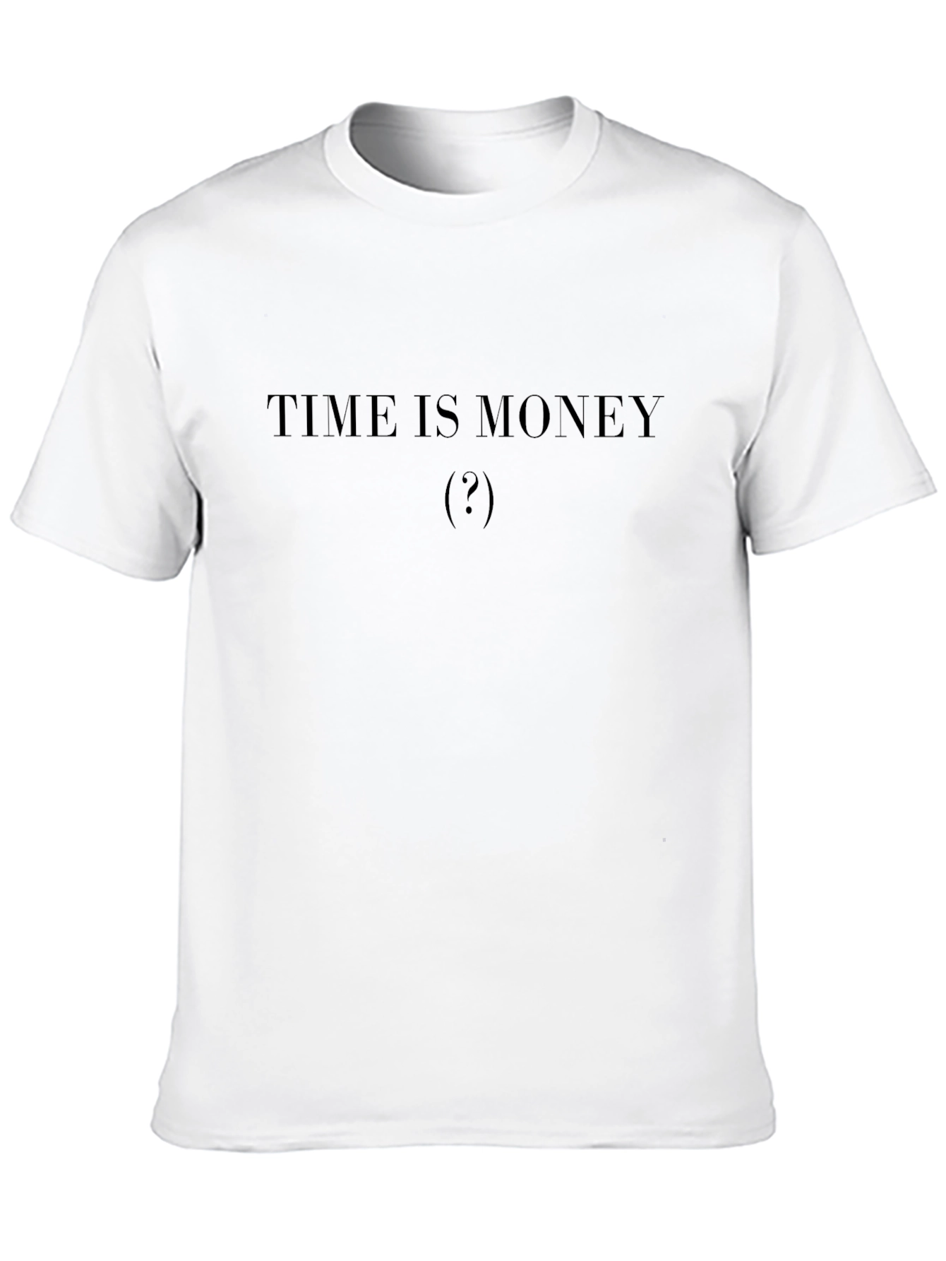Time Is Money (?) Black T-Shirt