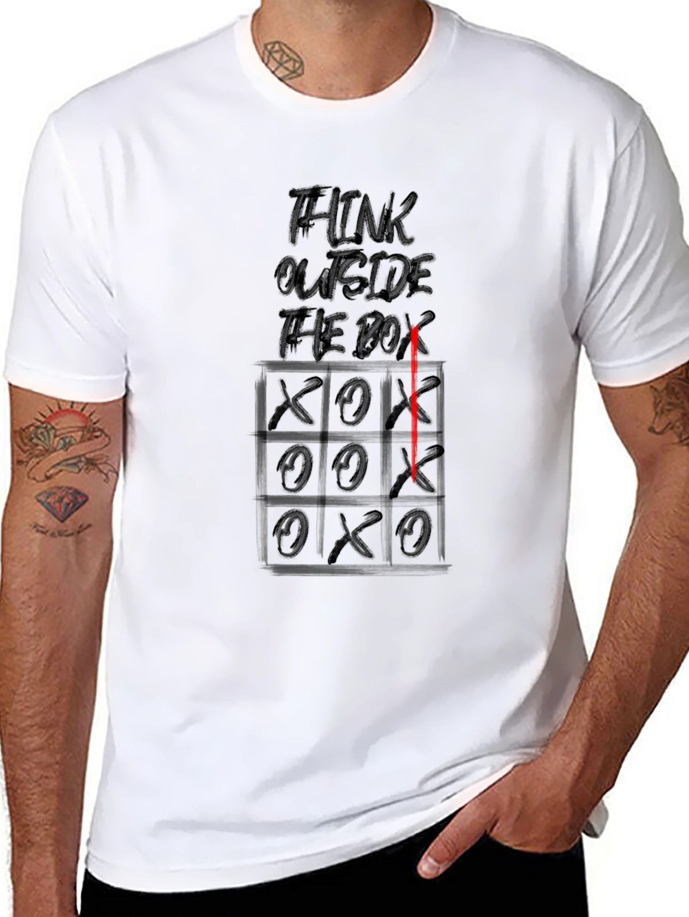 Think Outside the Box Graphic T-Shirt