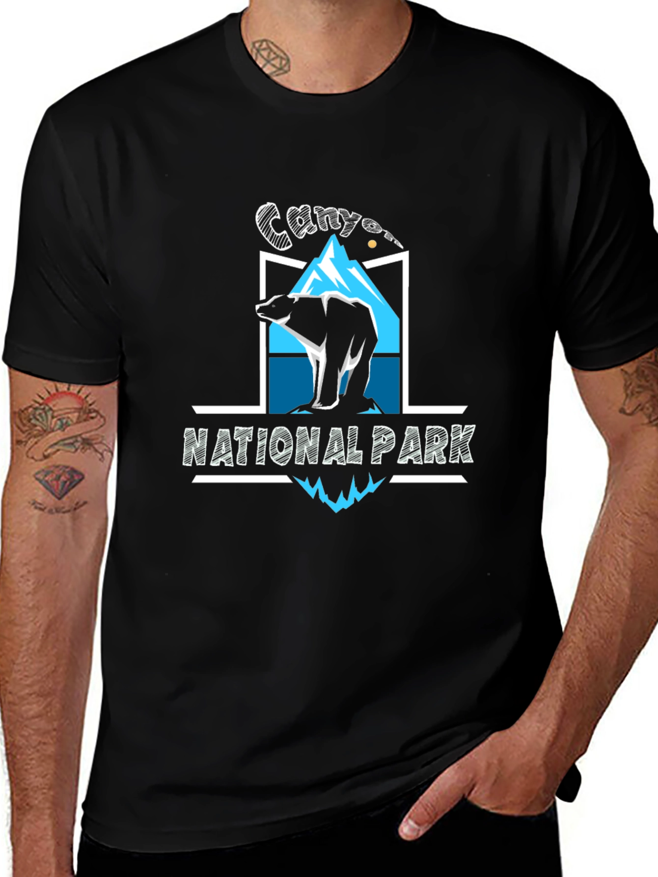 Canyon National Park Graphic T-Shirt Black
