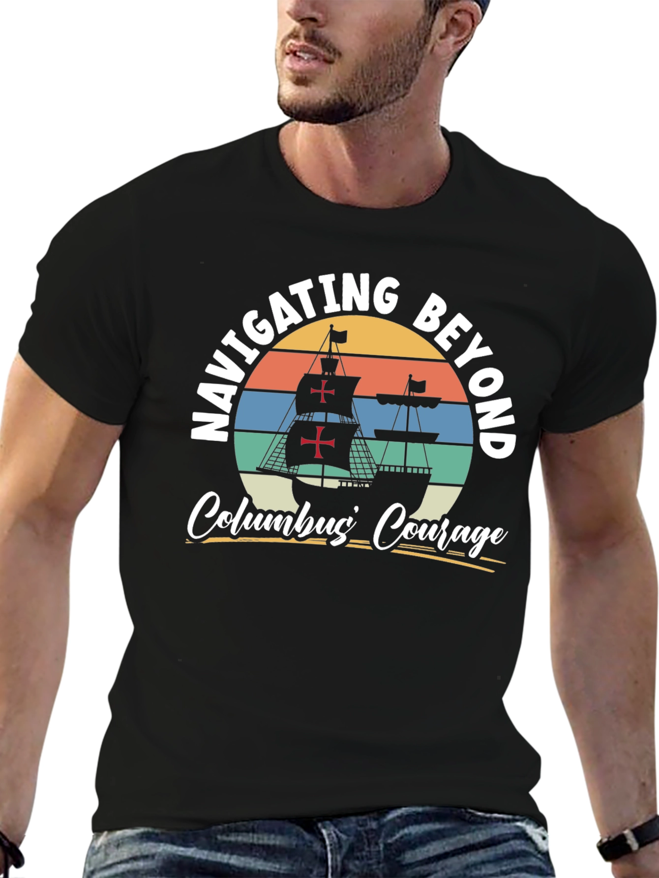 Navigating Beyond Columbus Courage Graphic Tee