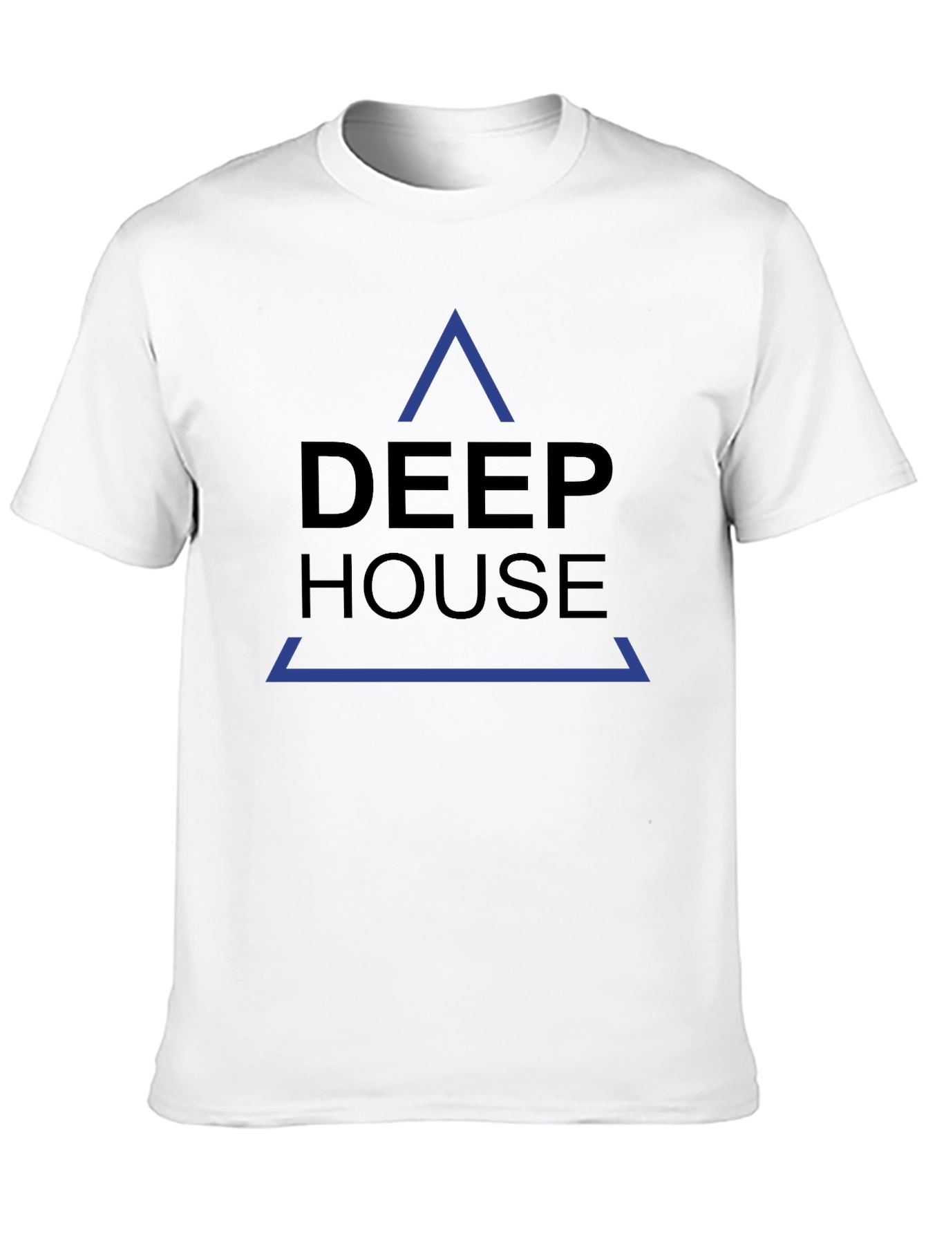 Deep House Graphic Print Black T-Shirt