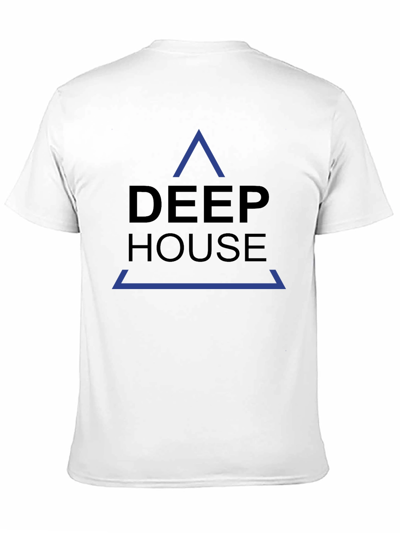 Deep House Graphic Print Black T-Shirt
