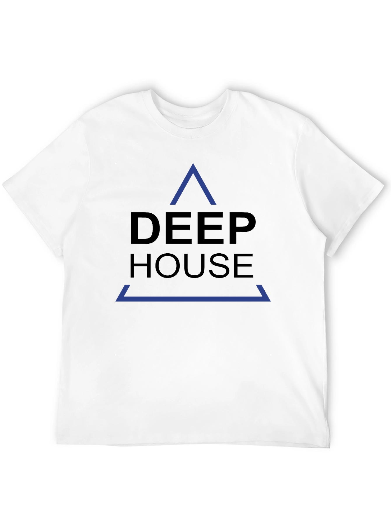 Deep House Graphic Print Black T-Shirt