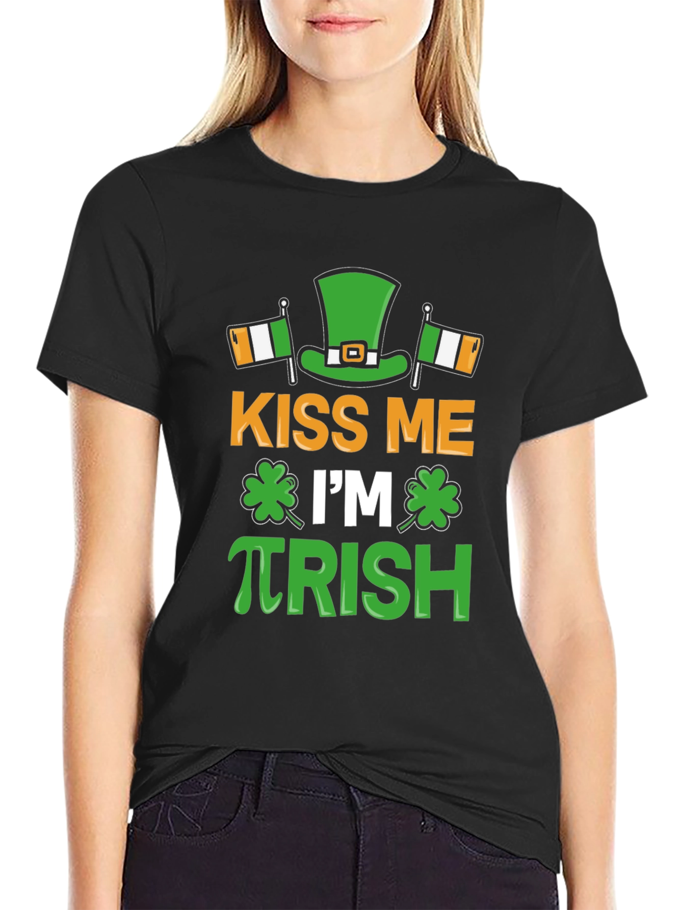 Kiss Me Im πrish Funny St. Patricks Day T-Shirt