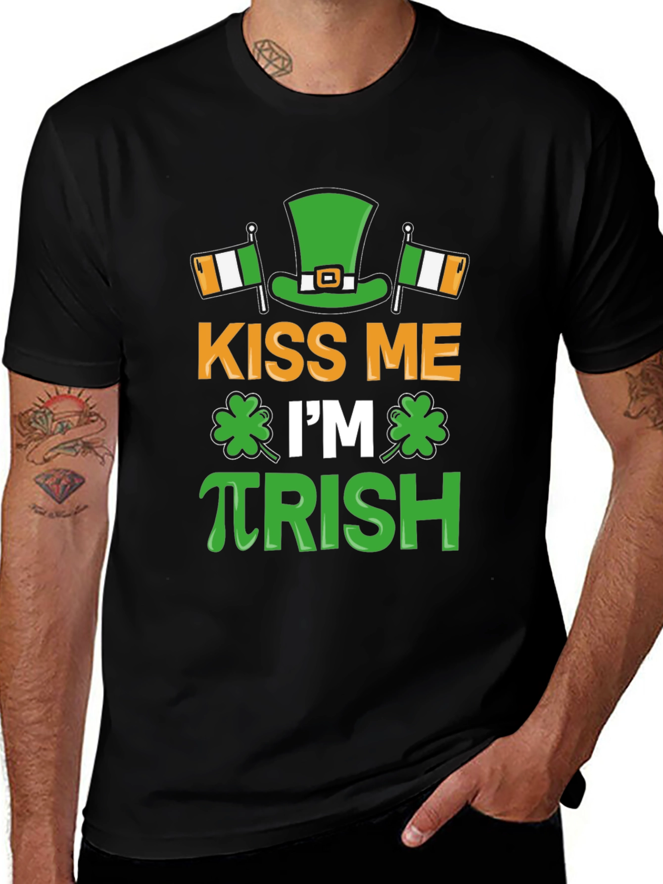 Kiss Me Im πrish Funny St. Patricks Day T-Shirt