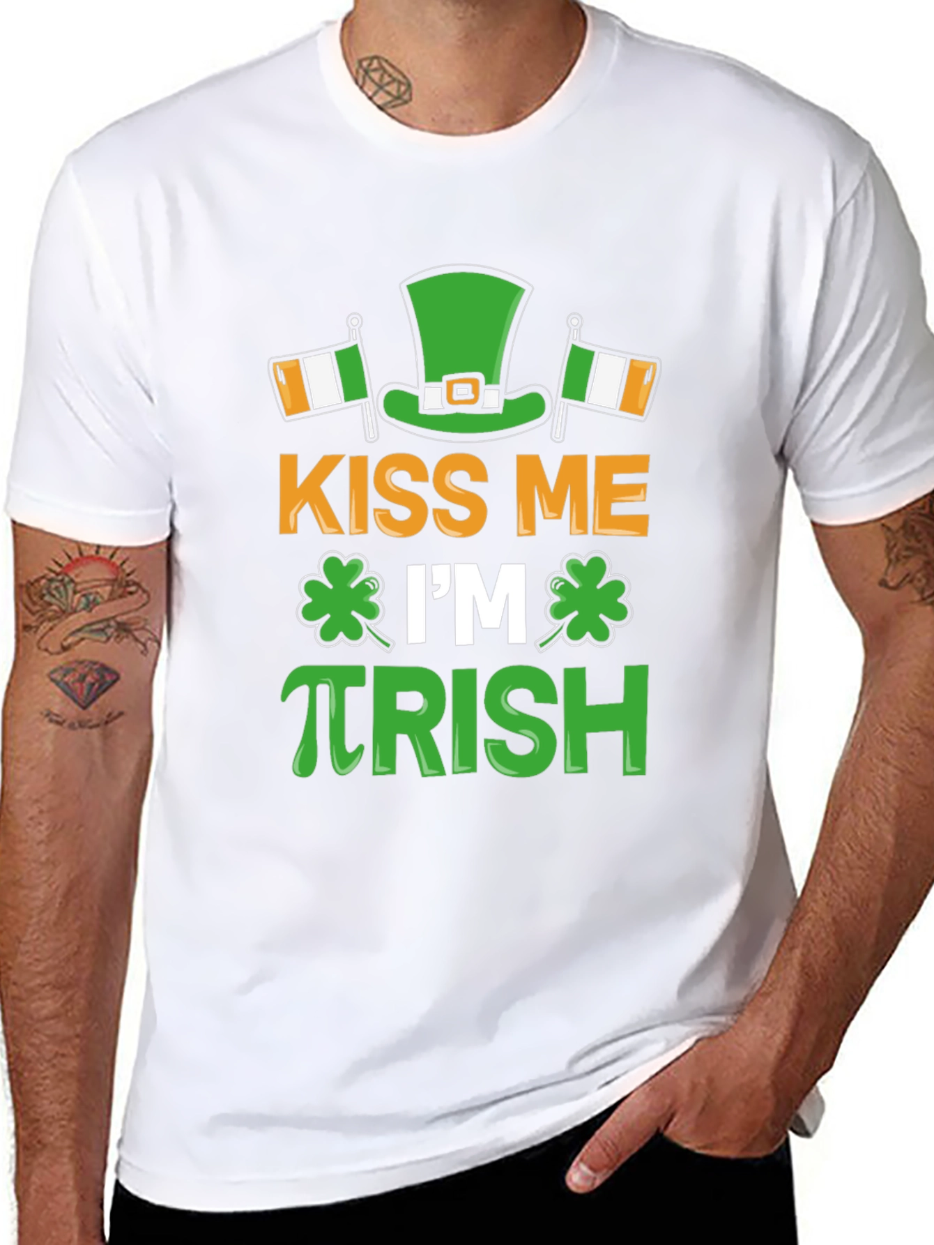 Kiss Me Im πrish Funny St. Patricks Day T-Shirt