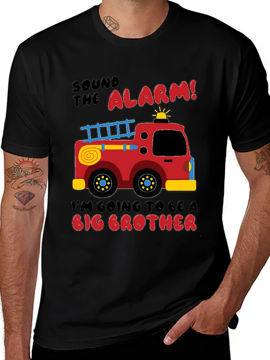 Big Brother Firetruck Announcement T-Shirt