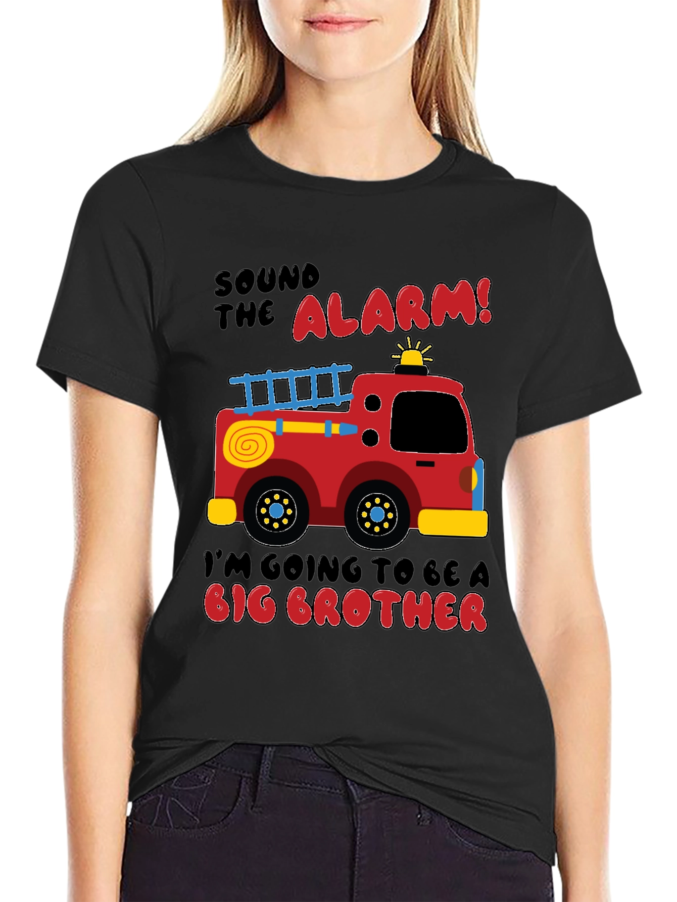 Big Brother Firetruck Announcement T-Shirt