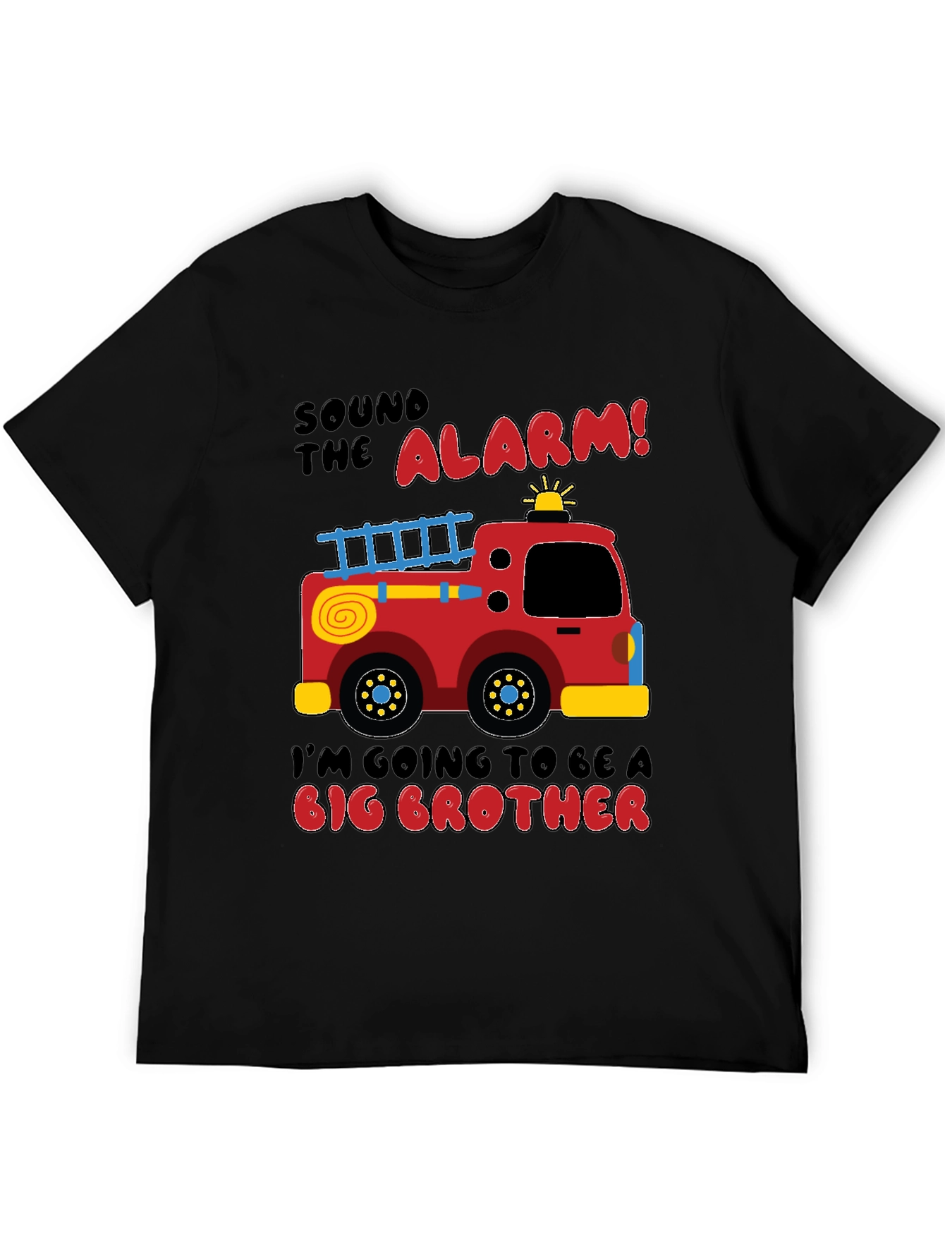 Big Brother Firetruck Announcement T-Shirt