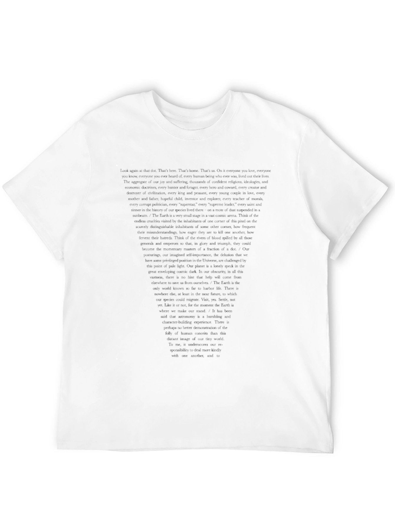 Text Graphic Black Tee