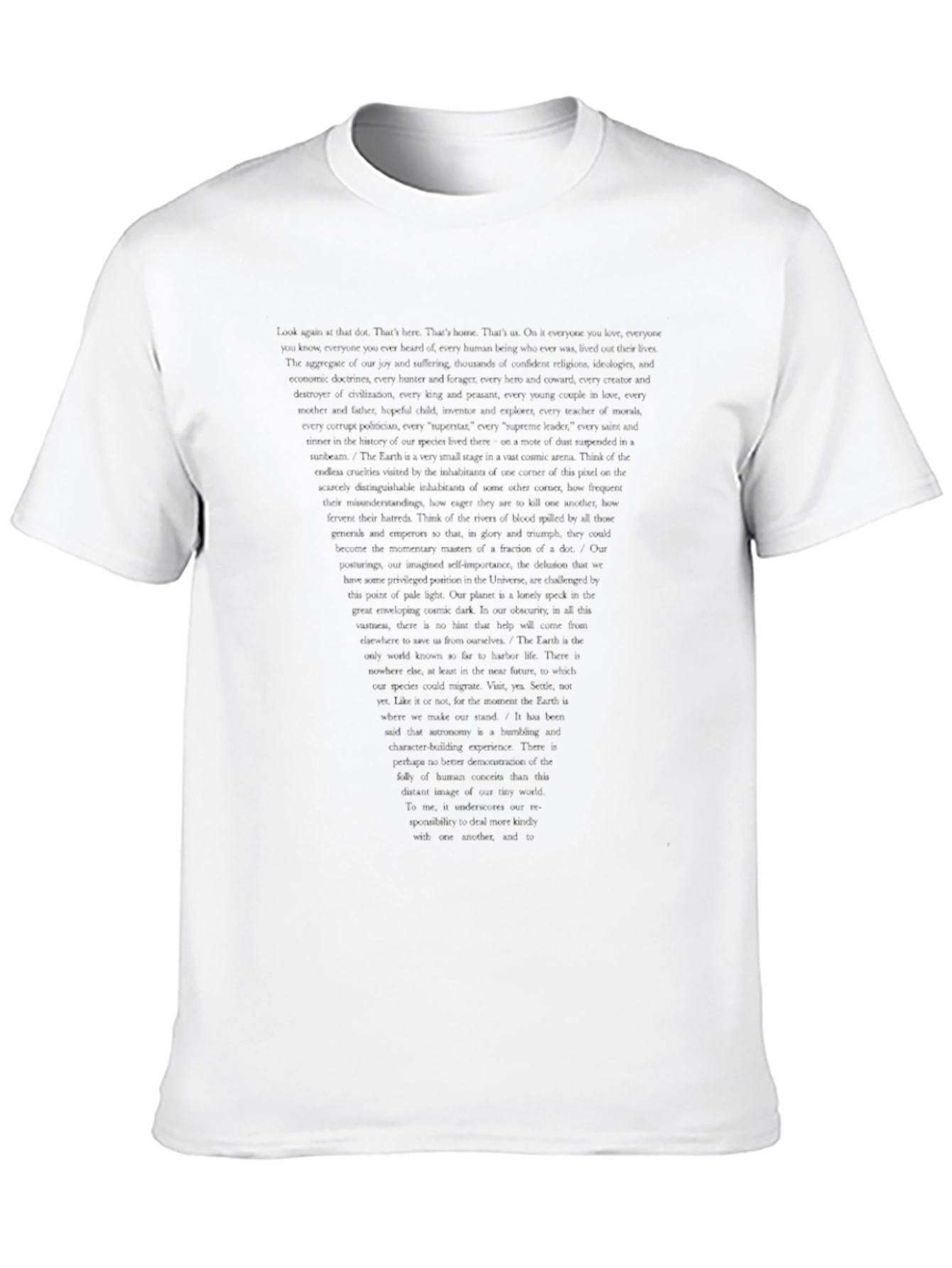 Text Graphic Black Tee