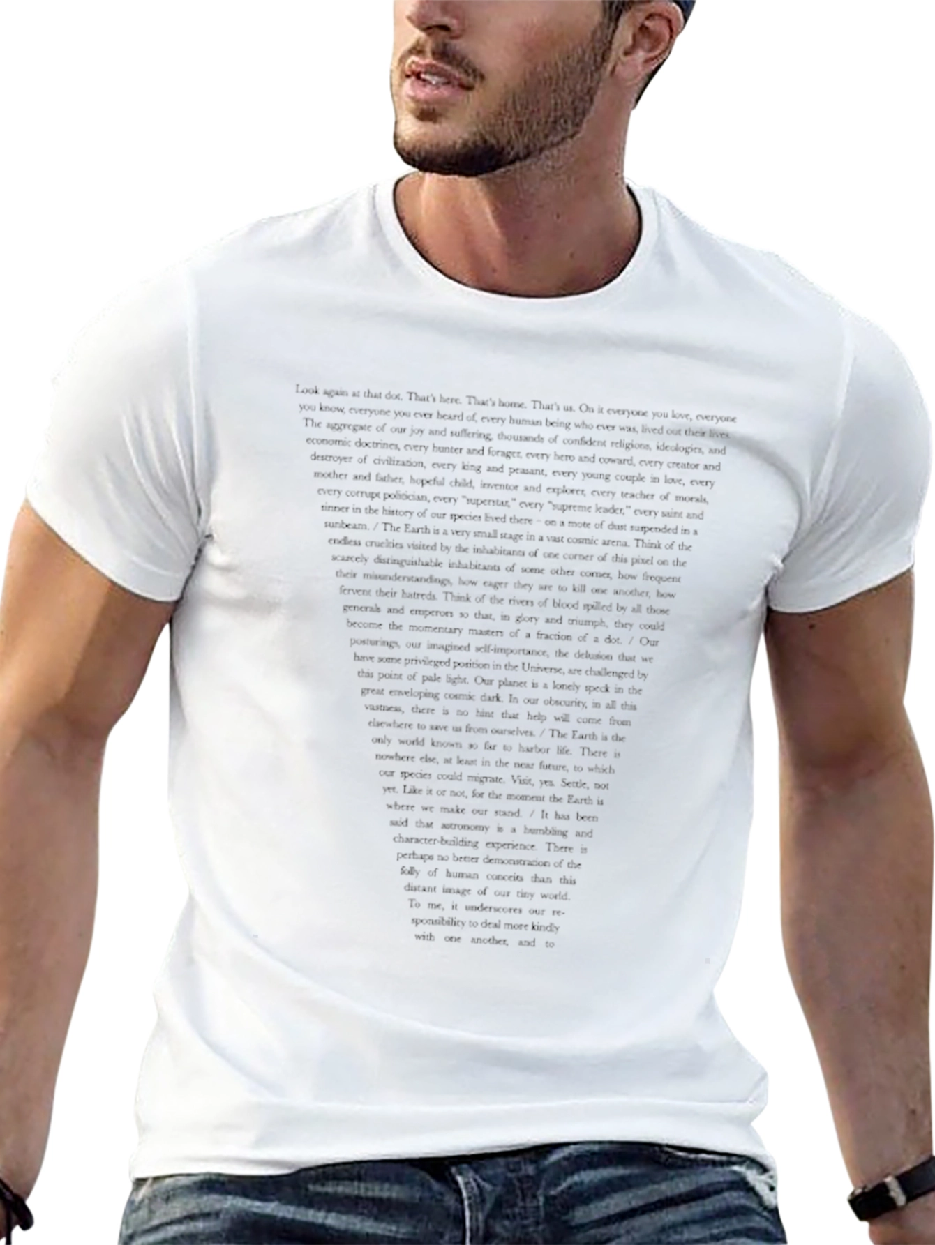 Text Graphic Black Tee