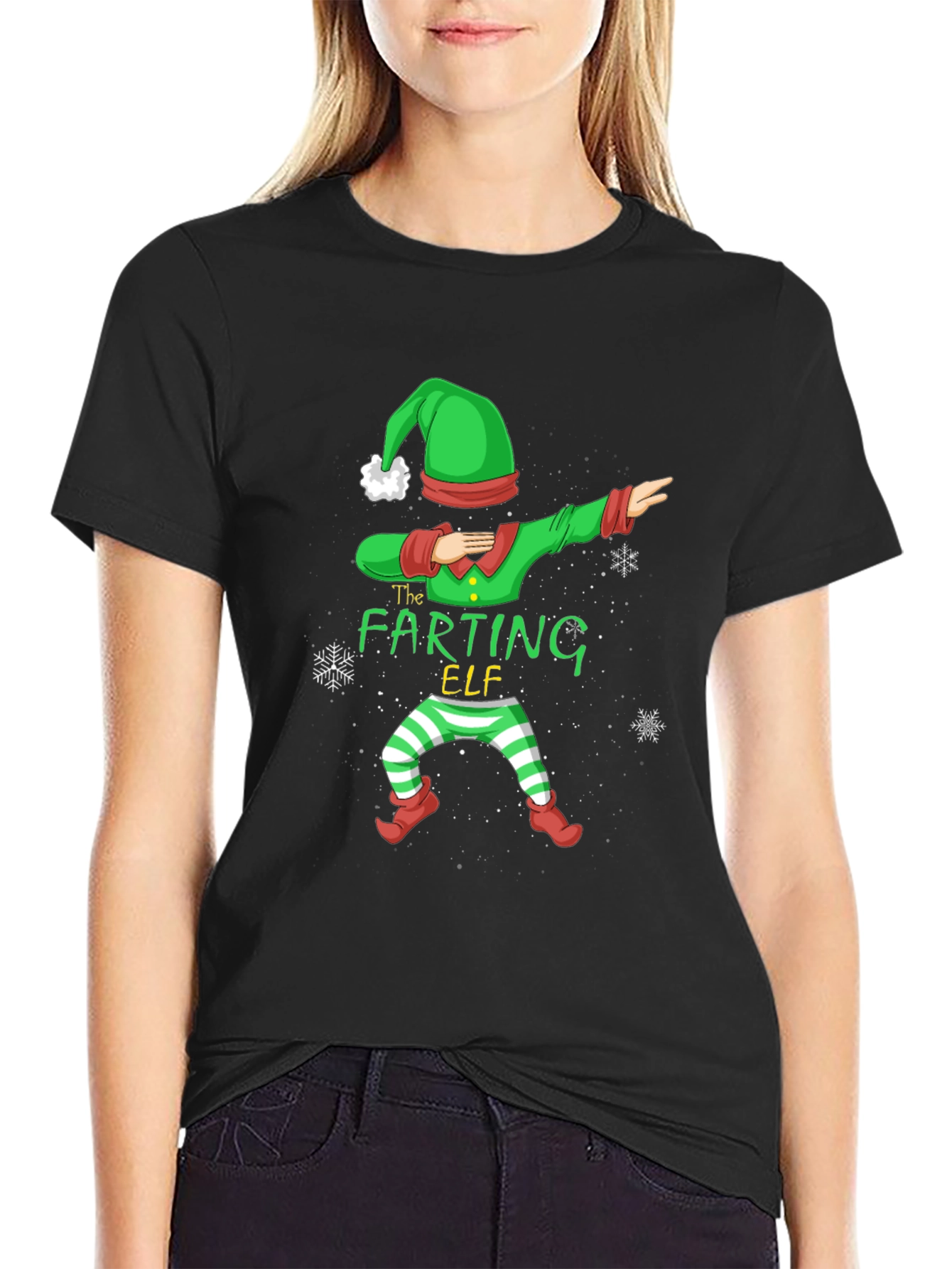 The Farting Elf Dab T-Shirt