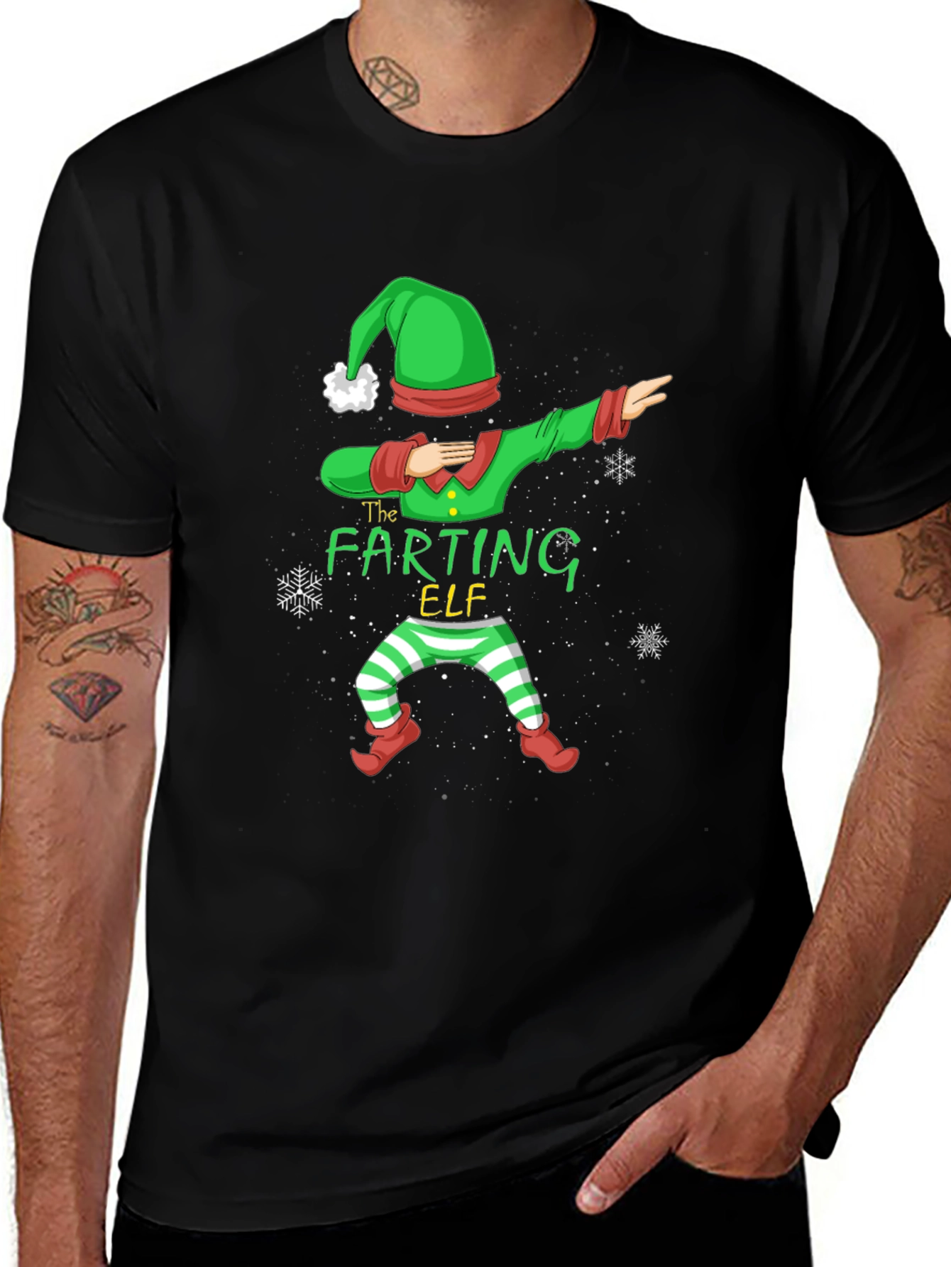 The Farting Elf Dab T-Shirt