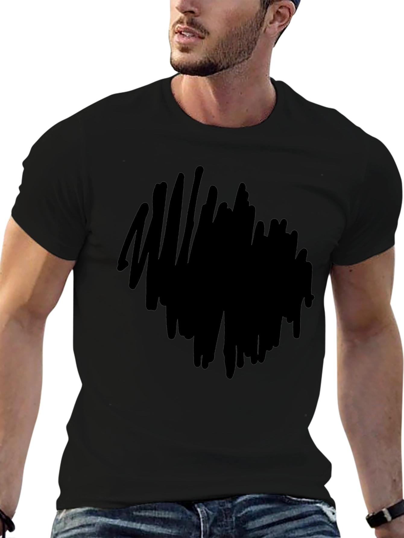 Solid Black Casual T-Shirt - Everyday Style