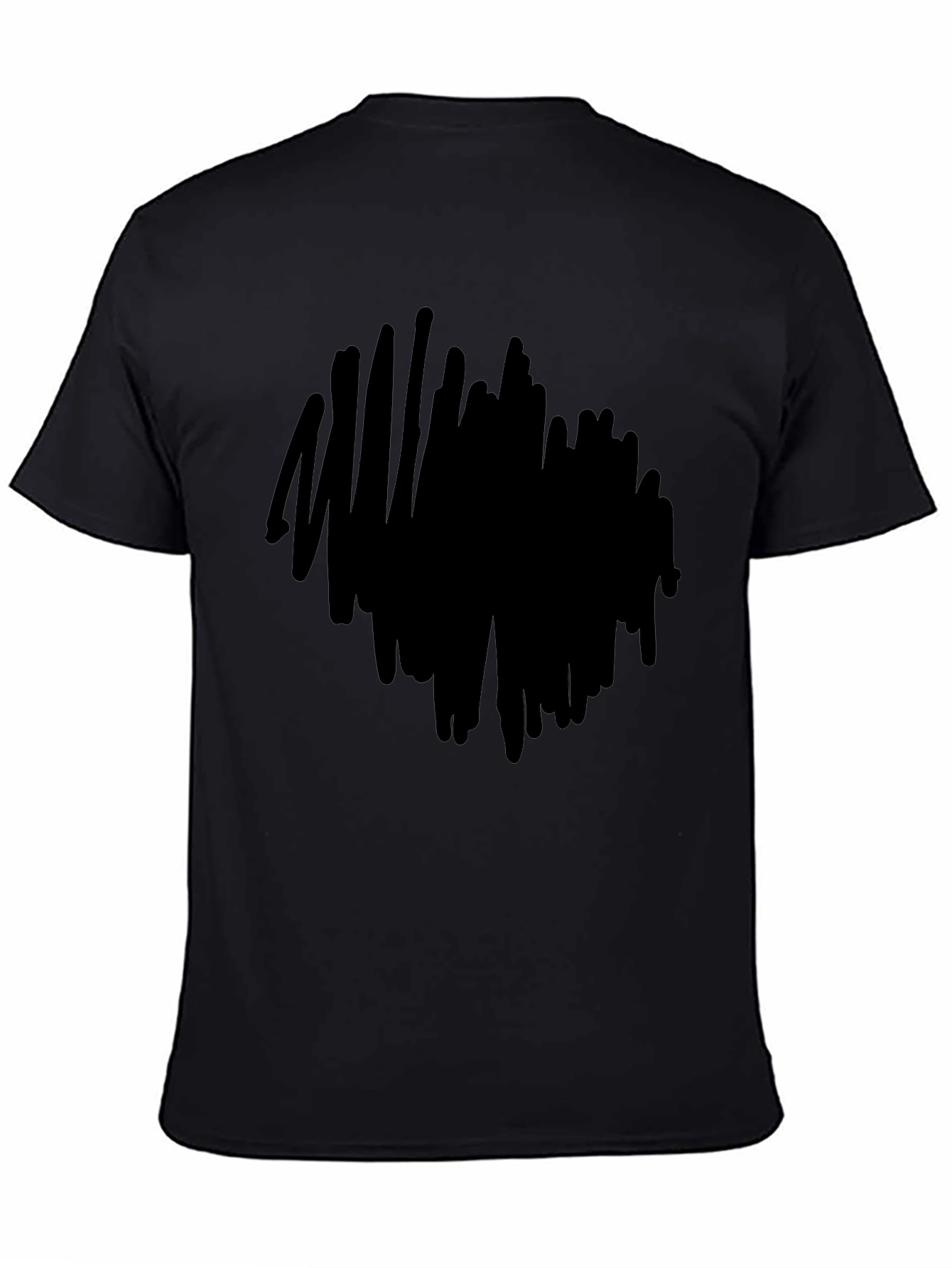 Solid Black Casual T-Shirt - Everyday Style