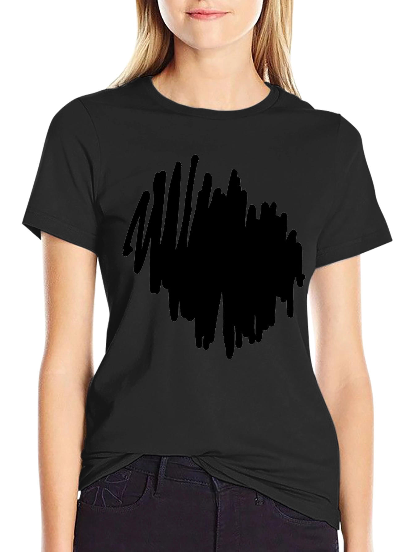 Solid Black Casual T-Shirt - Everyday Style