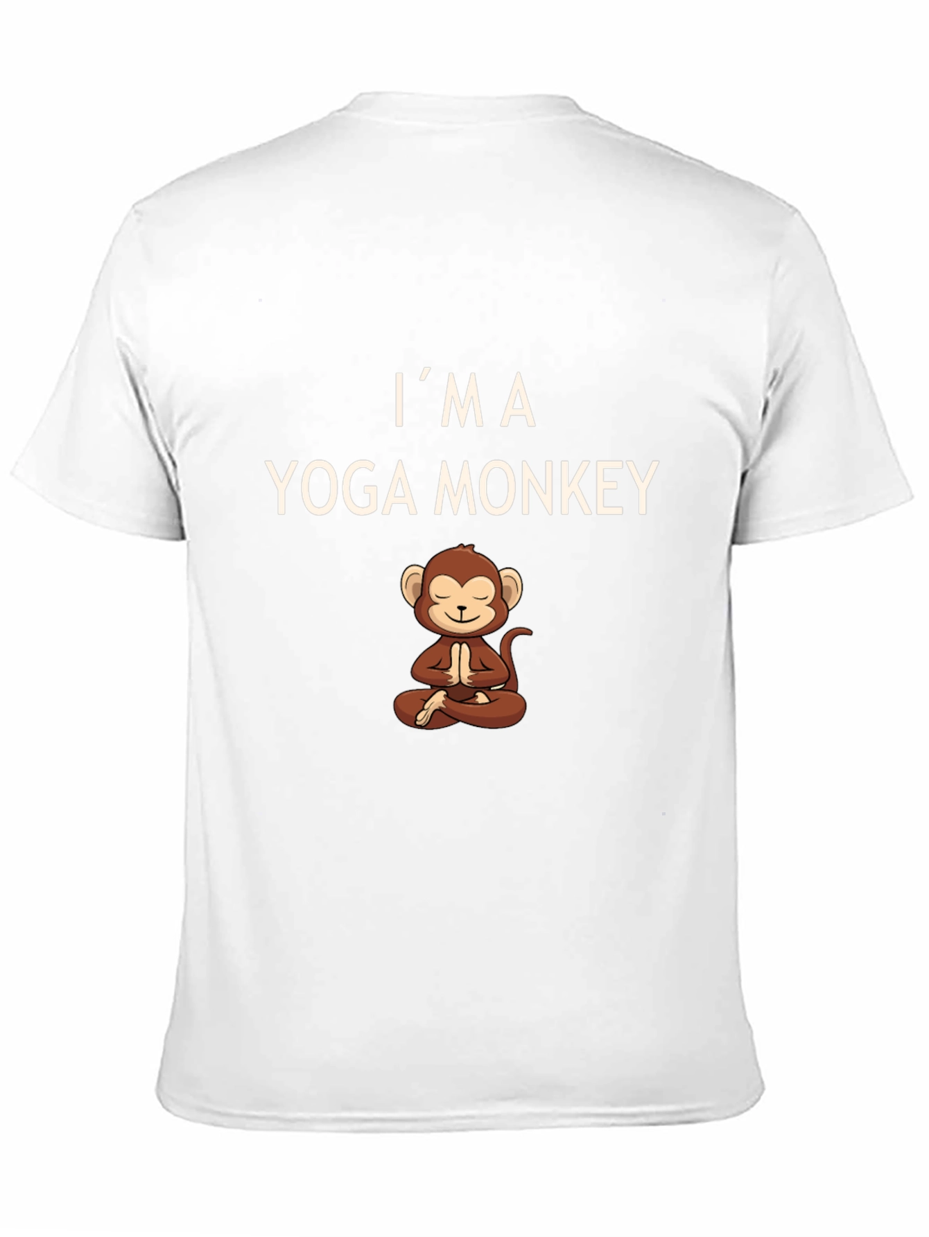 Im a Yoga Monkey Mens Black T-Shirt