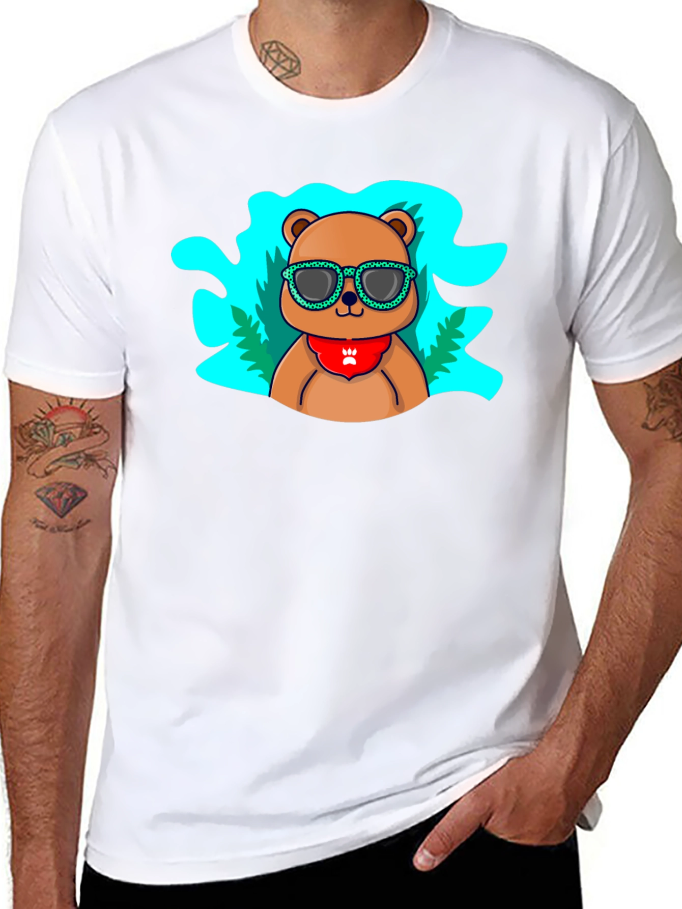 Cool Bear Graphic Tee - Black