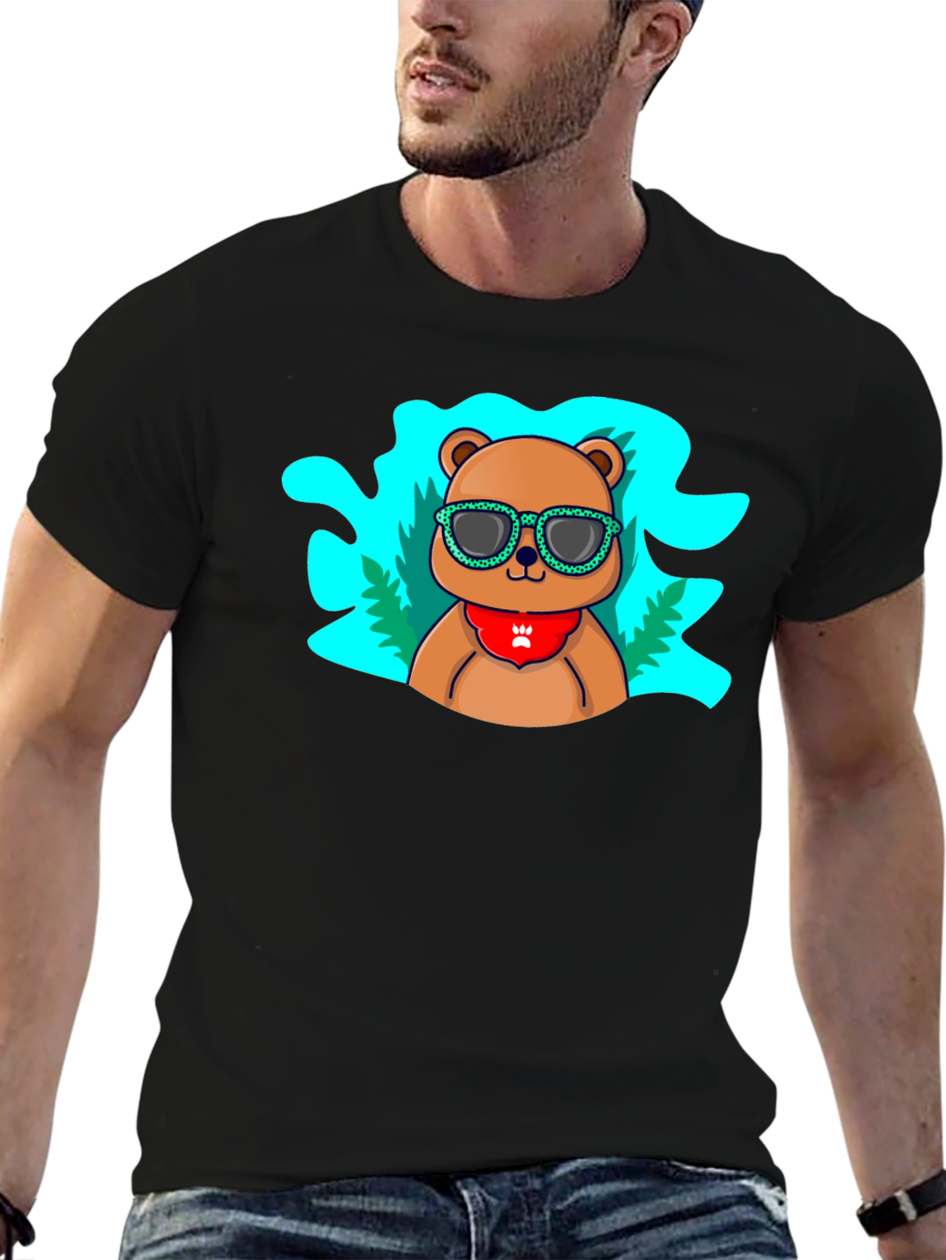 Cool Bear Graphic Tee - Black