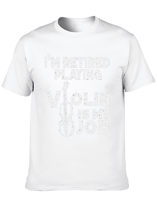 Retired Violinist T-Shirt - Musical Humor Tee