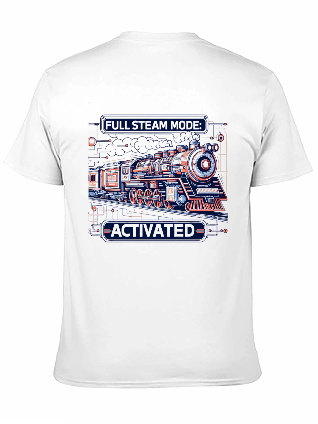 Full Steam Mode Activated Black T-Shirt