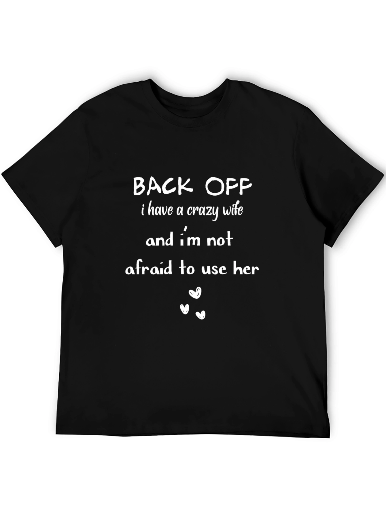 Funny Crazy Wife Graphic Tee - Black