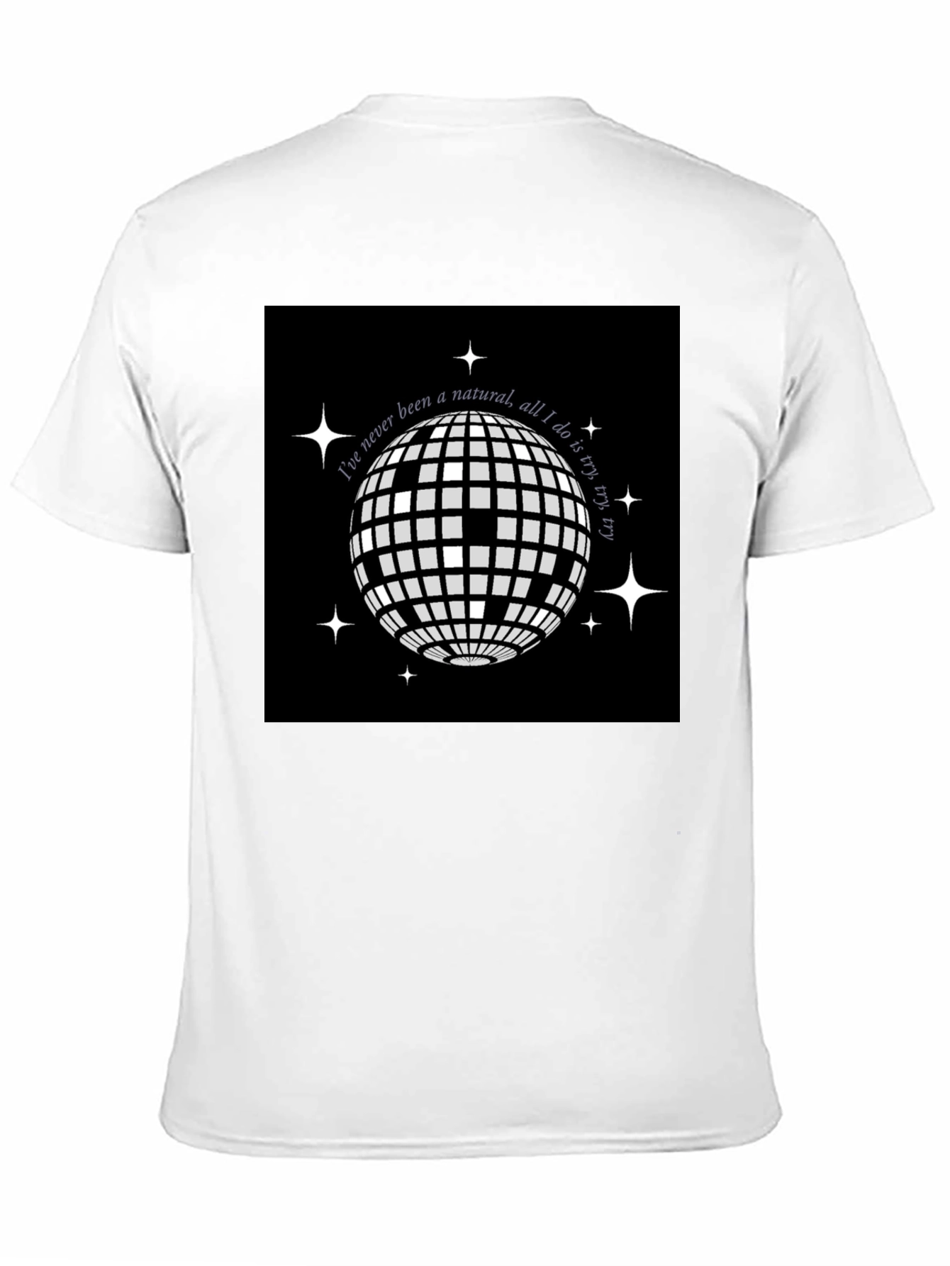 Disco Ball Graphic Tee - Try Try Try