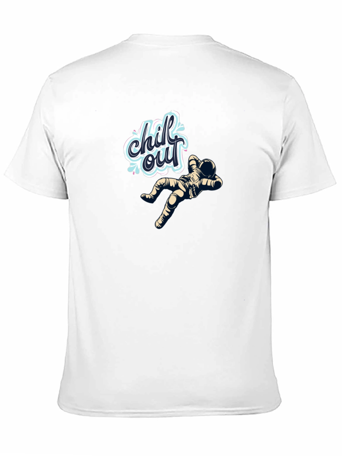 Chill Out Astronaut Black T-Shirt