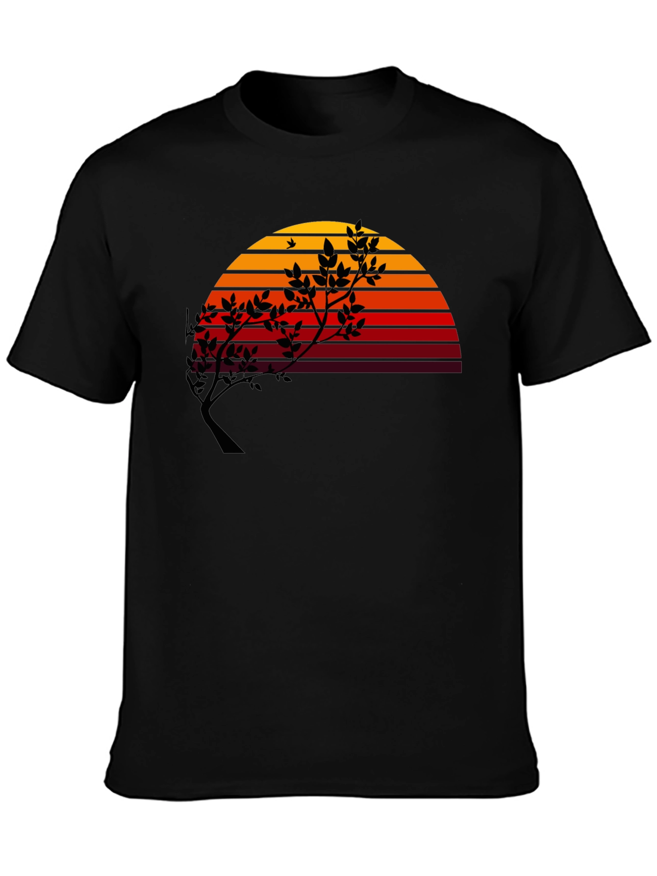Sunset Tree Graphic Tee - Modern Stylish Comfort
