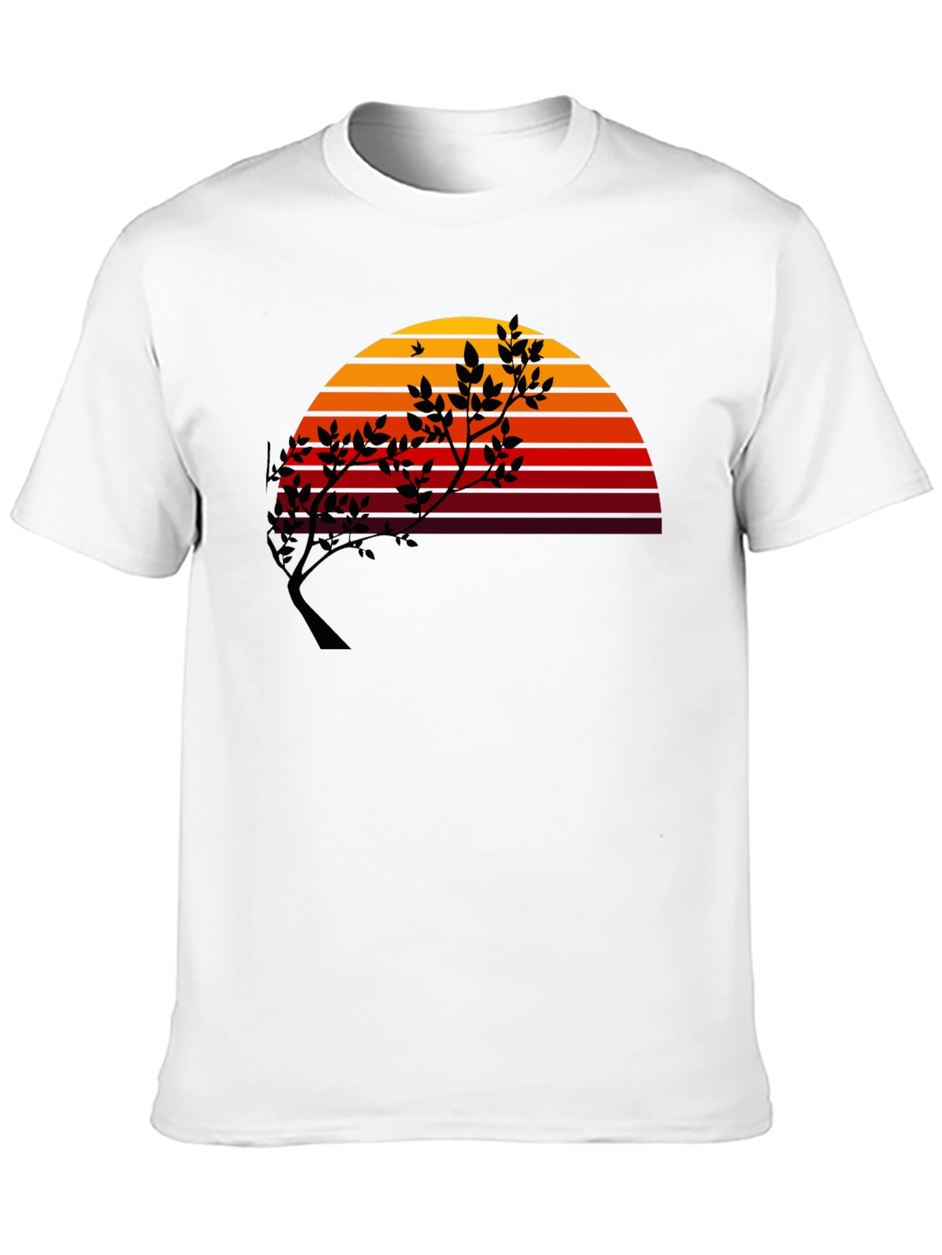 Sunset Tree Graphic Tee - Modern Stylish Comfort