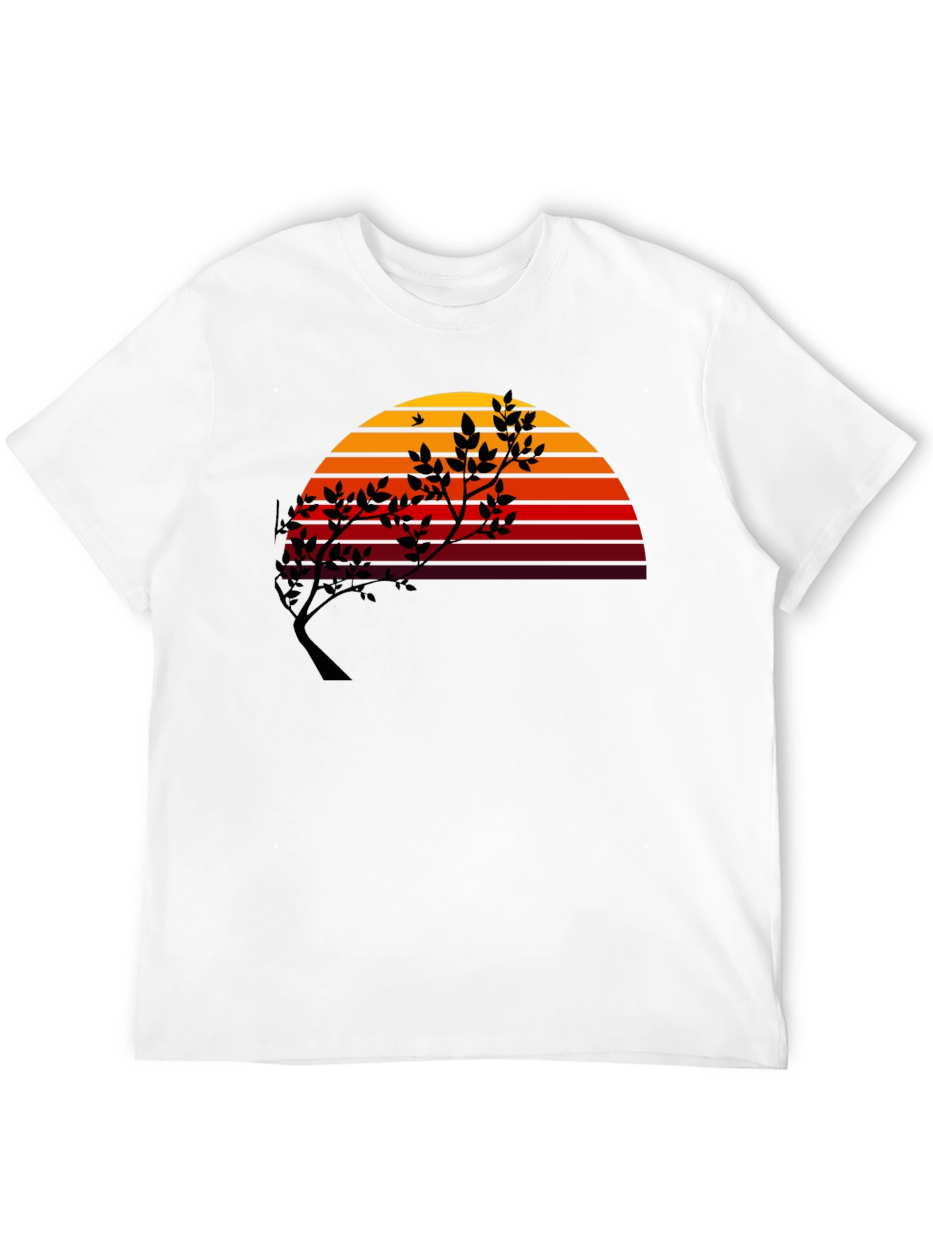 Sunset Tree Graphic Tee - Modern Stylish Comfort