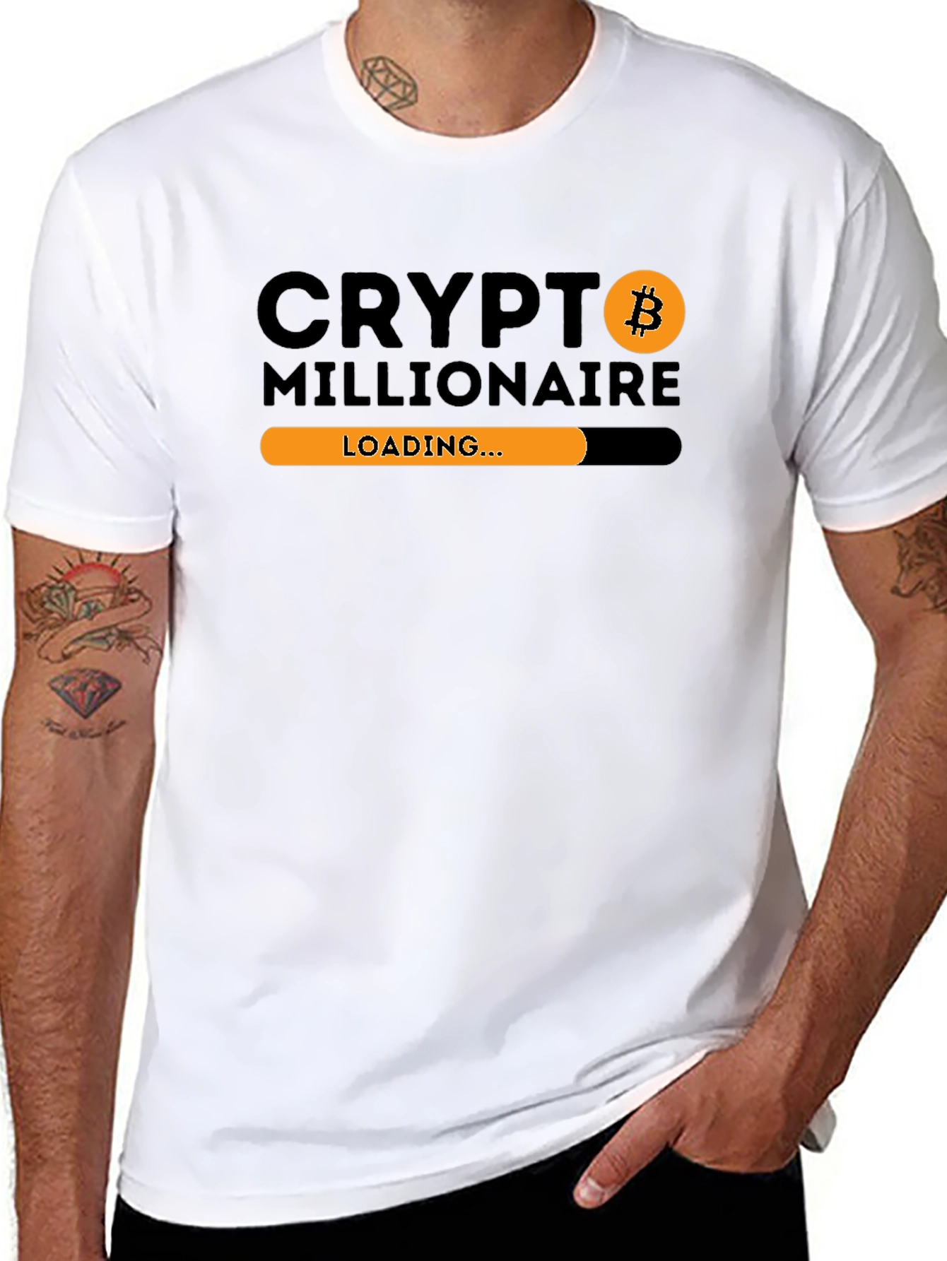 Crypto Millionaire Loading T-Shirt Bitcoin