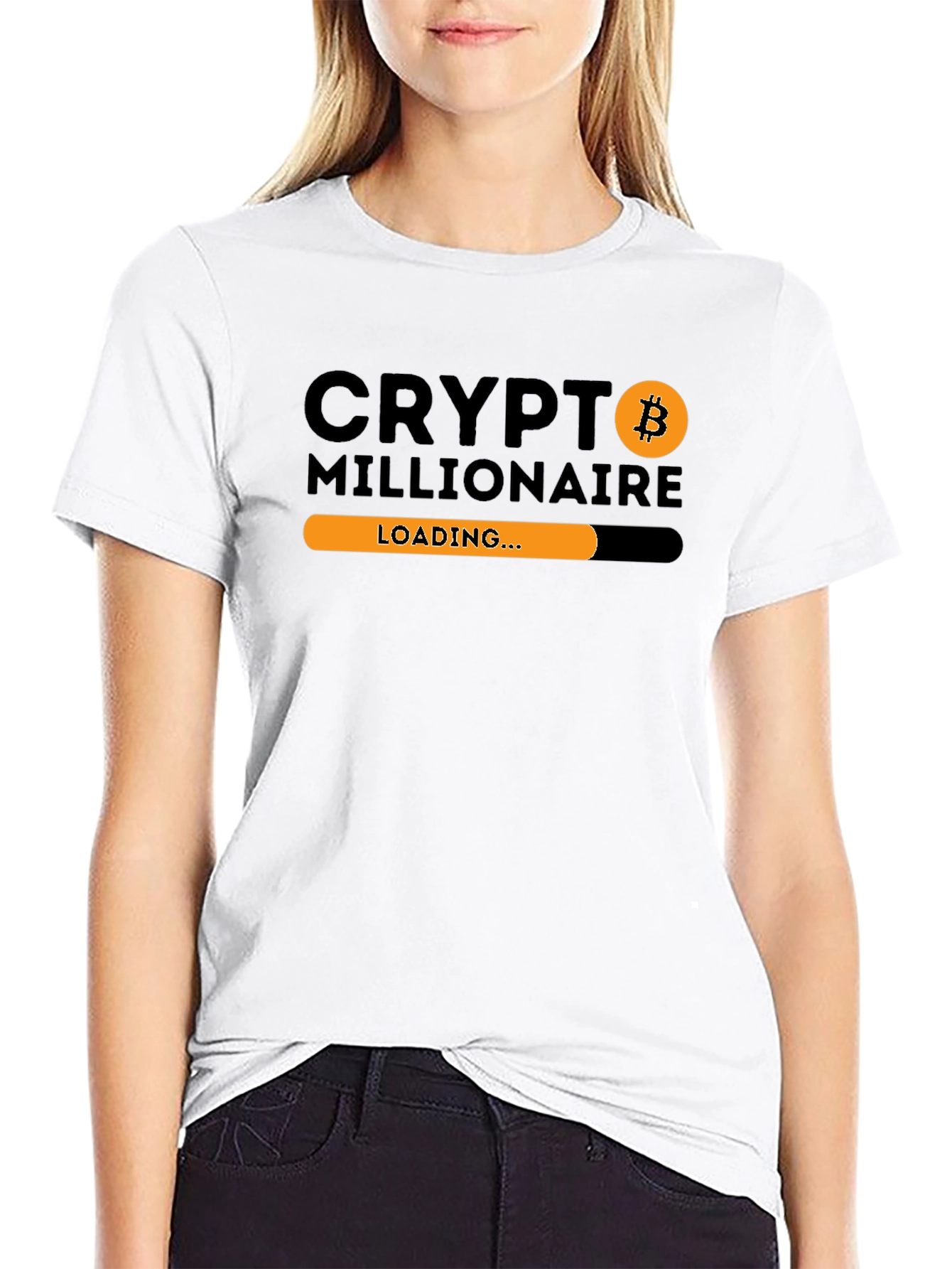 Crypto Millionaire Loading T-Shirt Bitcoin