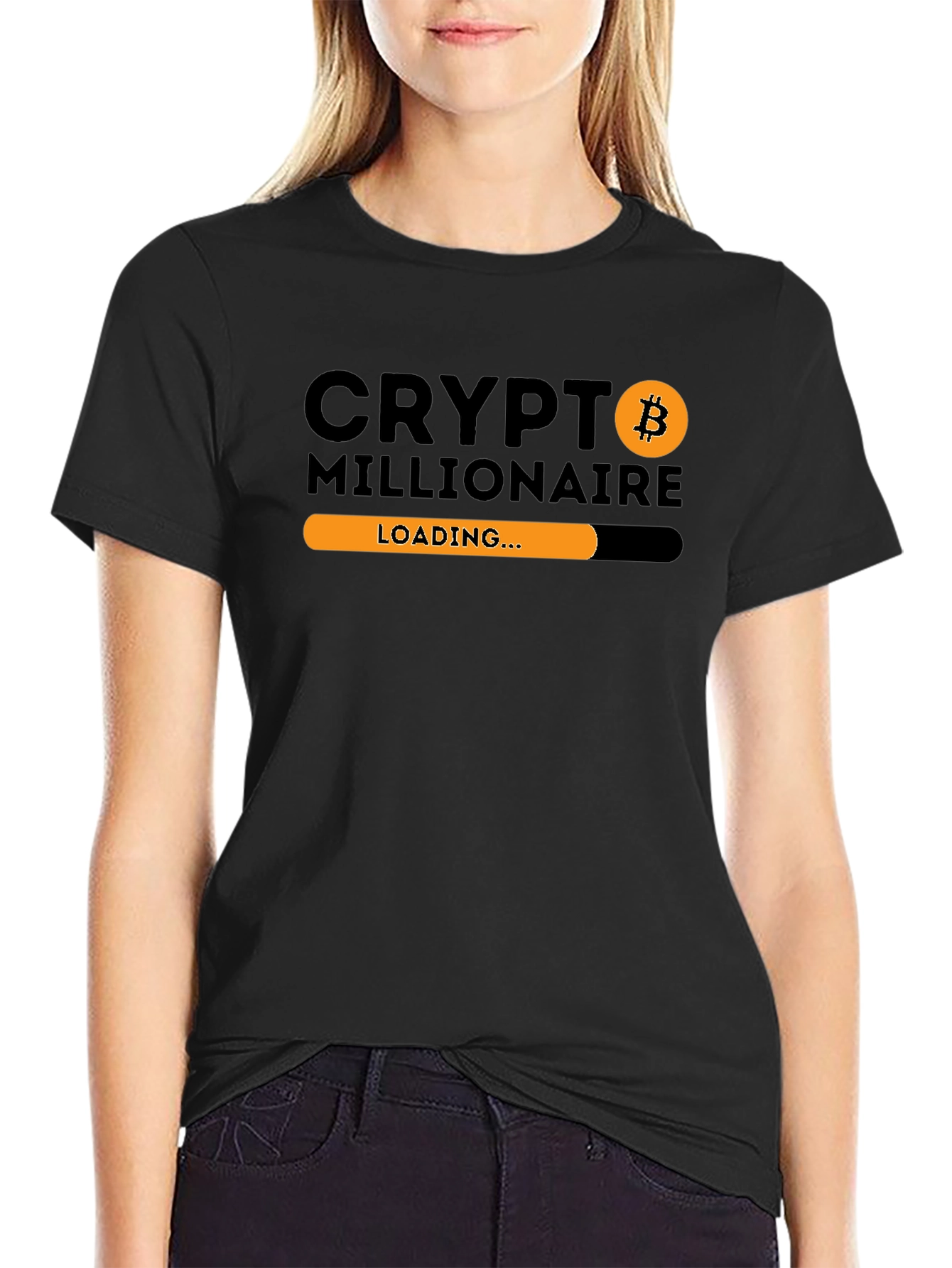 Crypto Millionaire Loading T-Shirt Bitcoin