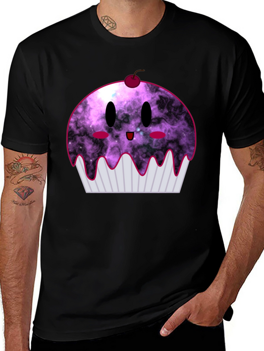 Galaxy Cupcake Graphic Tee - Fun Unisex T-Shirt