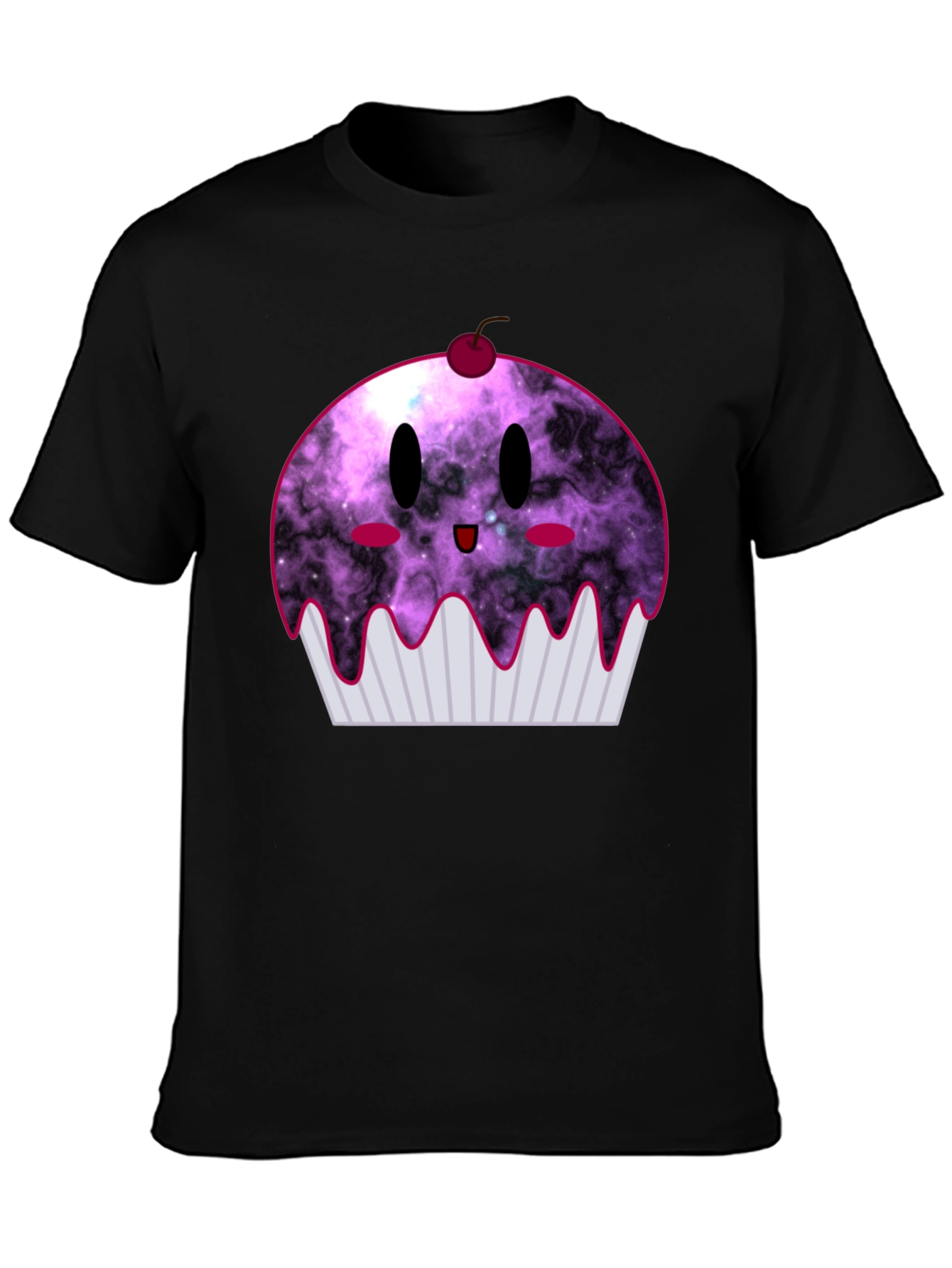 Galaxy Cupcake Graphic Tee - Fun Unisex T-Shirt