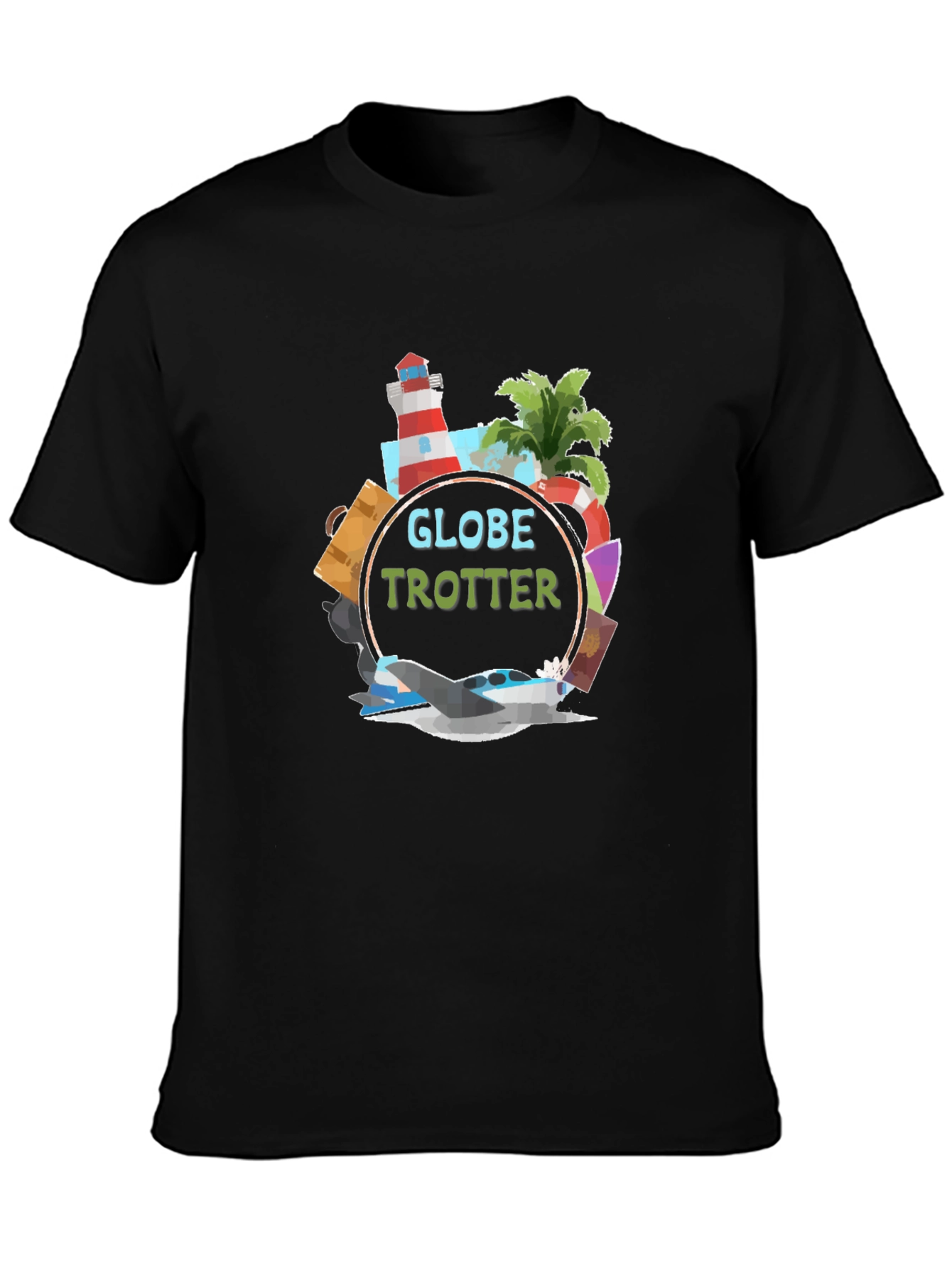 Globe Trotter Graphic T-Shirt - Travel Adventure Tee