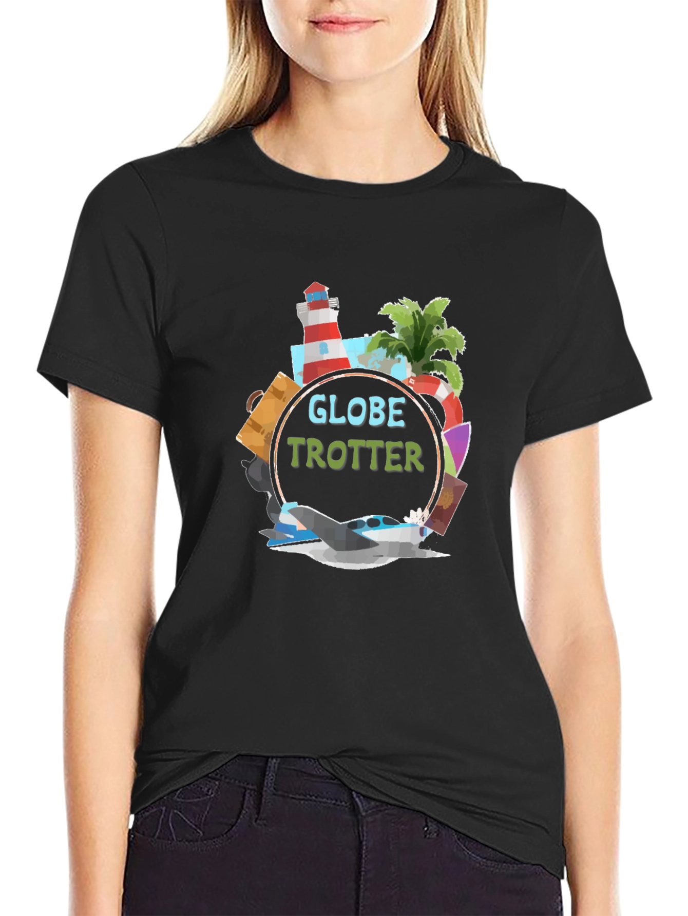 Globe Trotter Graphic T-Shirt - Travel Adventure Tee
