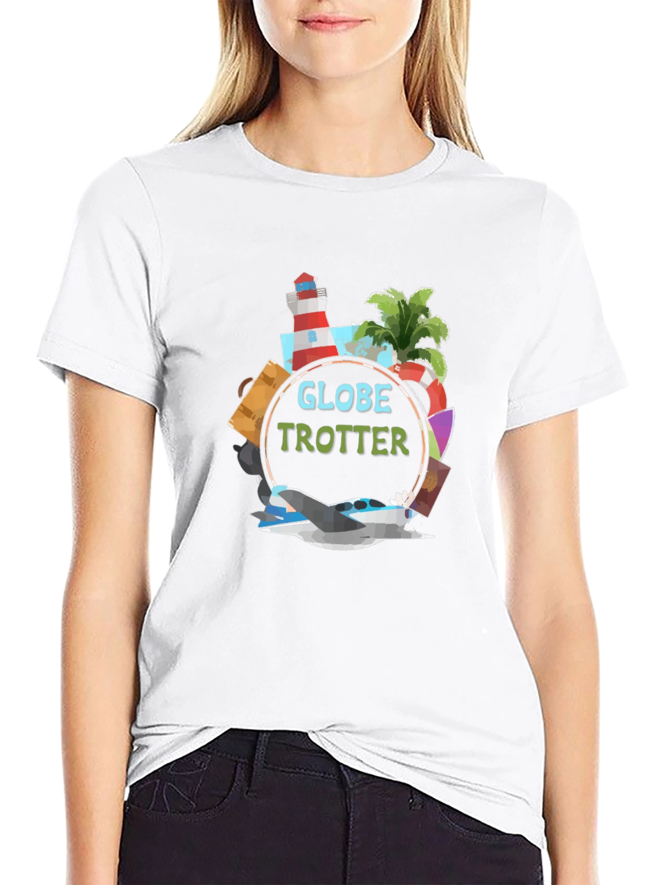 Globe Trotter Graphic T-Shirt - Travel Adventure Tee