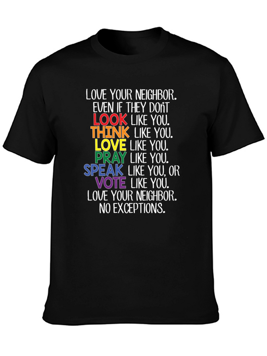 Love Your Neighbor LGBTQ+ Pride T-Shirt