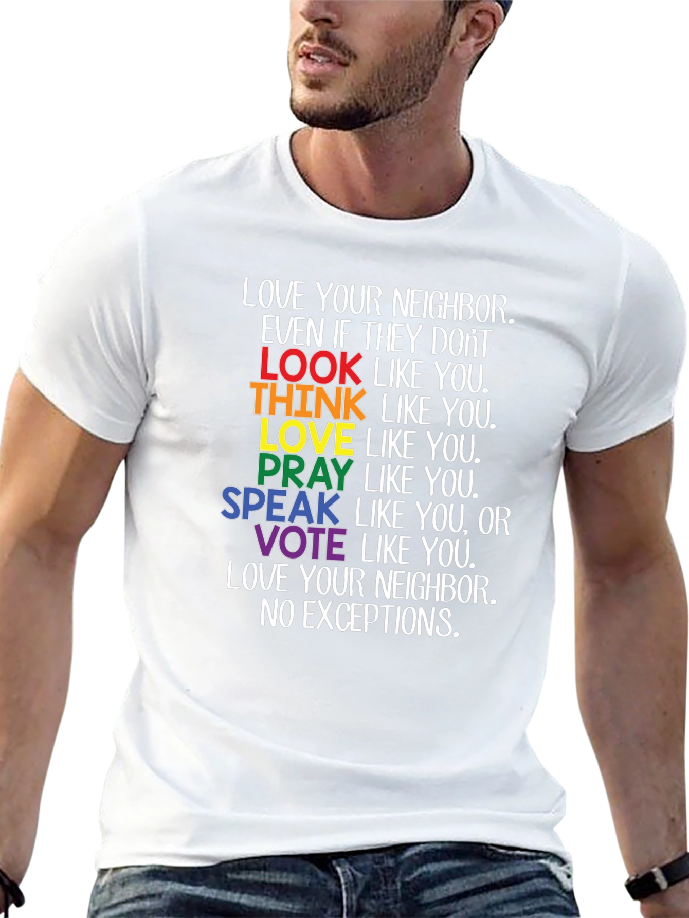 Love Your Neighbor LGBTQ+ Pride T-Shirt