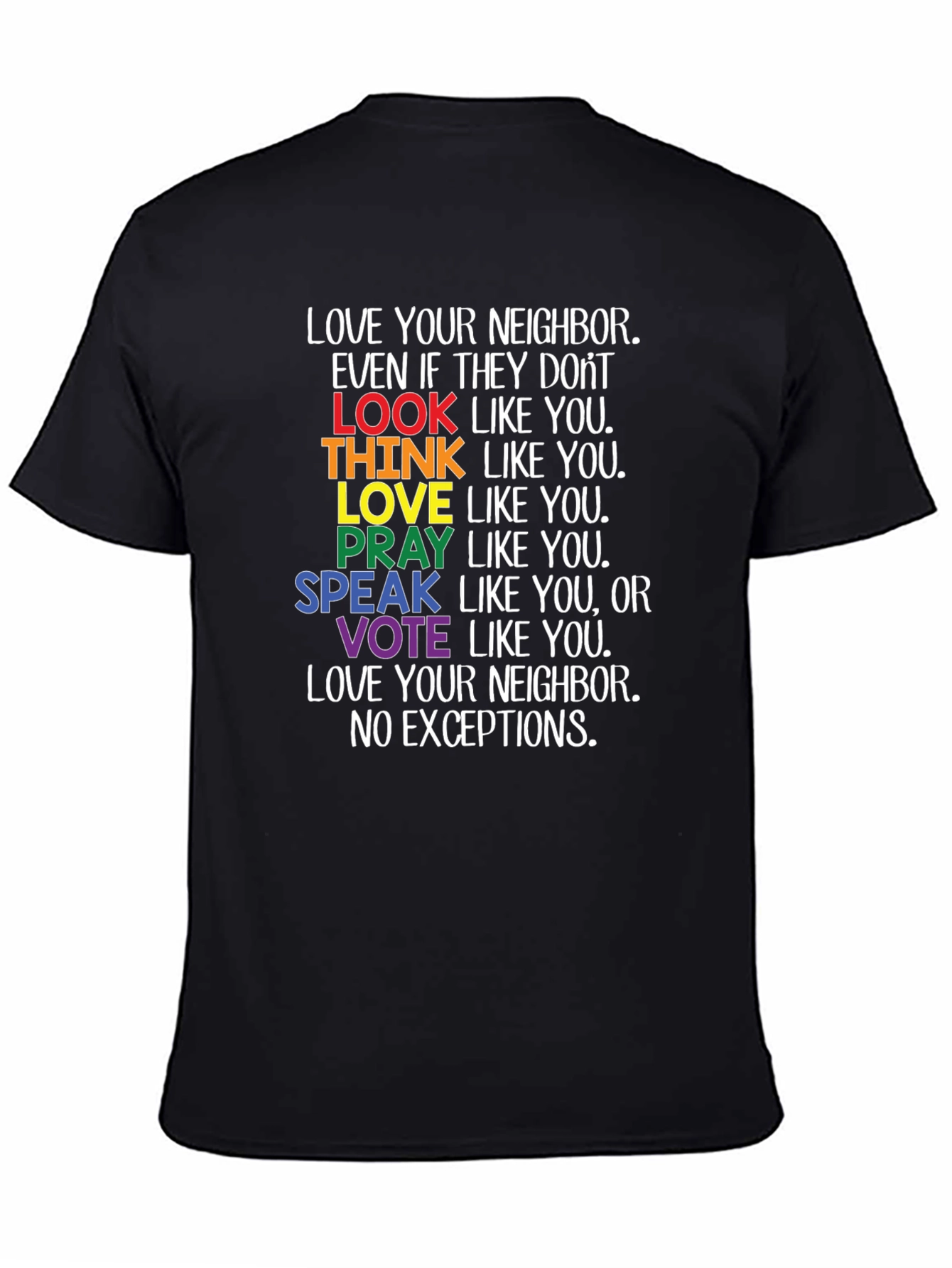 Love Your Neighbor LGBTQ+ Pride T-Shirt