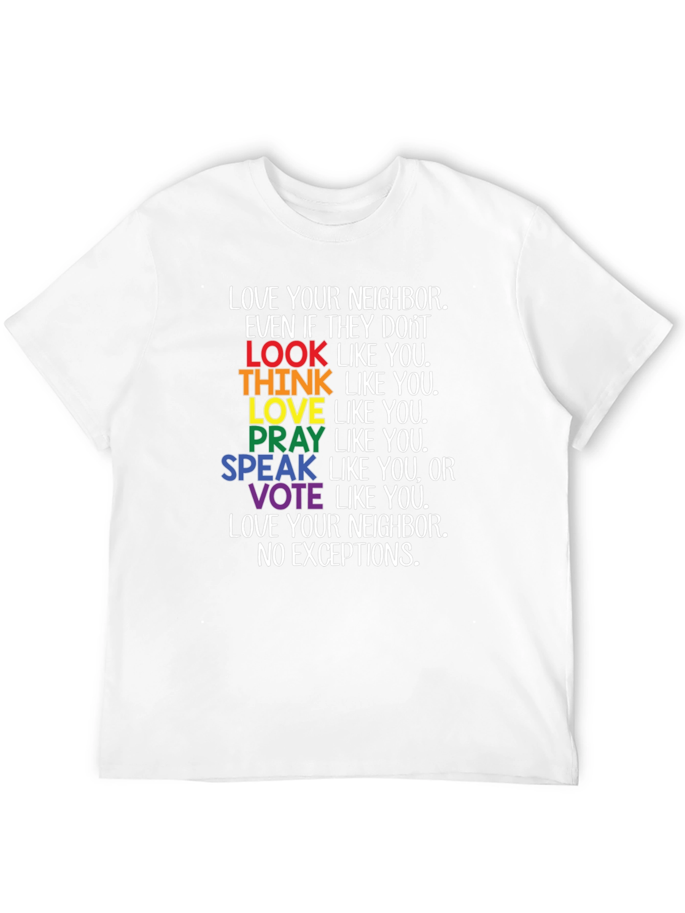 Love Your Neighbor LGBTQ+ Pride T-Shirt