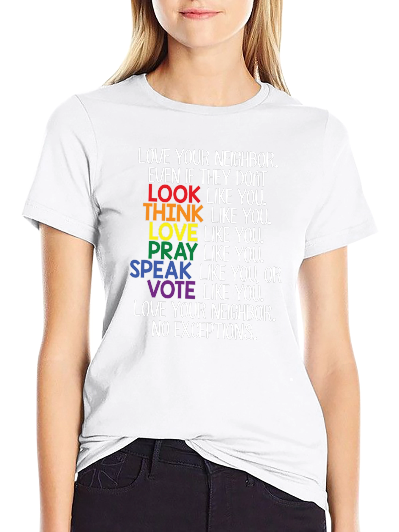 Love Your Neighbor LGBTQ+ Pride T-Shirt